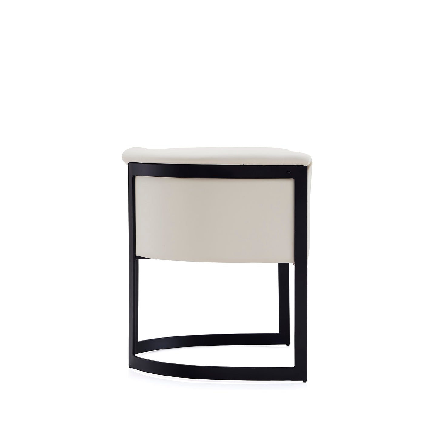 Manhattan Comfort Corso Leatherette Dining Chair with Metal Frame in Cream DC046-CR
