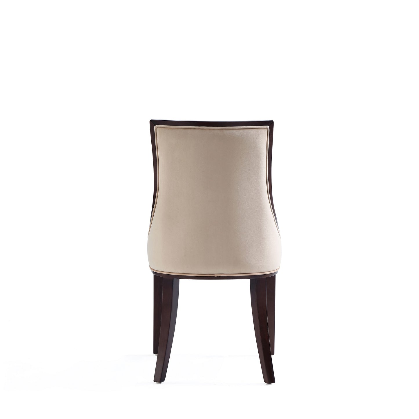 Manhattan Comfort Grand Faux Leather Dining Chair in Tan with Beech Wood Frame (Set of 2) DC048-TN