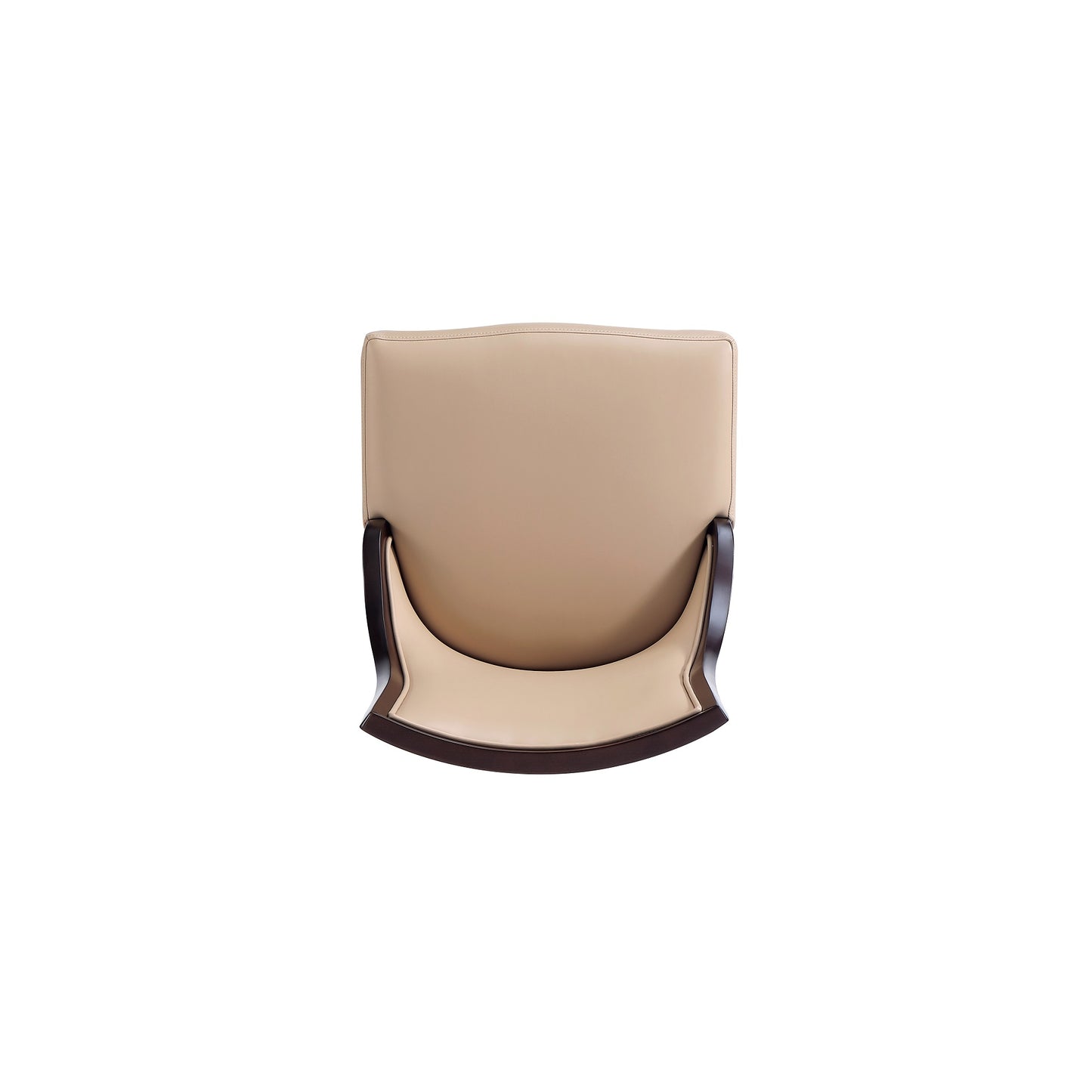 Manhattan Comfort Grand Faux Leather Dining Chair in Tan with Beech Wood Frame (Set of 2) DC048-TN