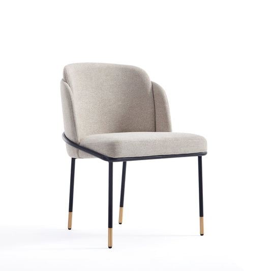 Manhattan Comfort Flor Fabric Dining Chair in Wheat DC052-WT