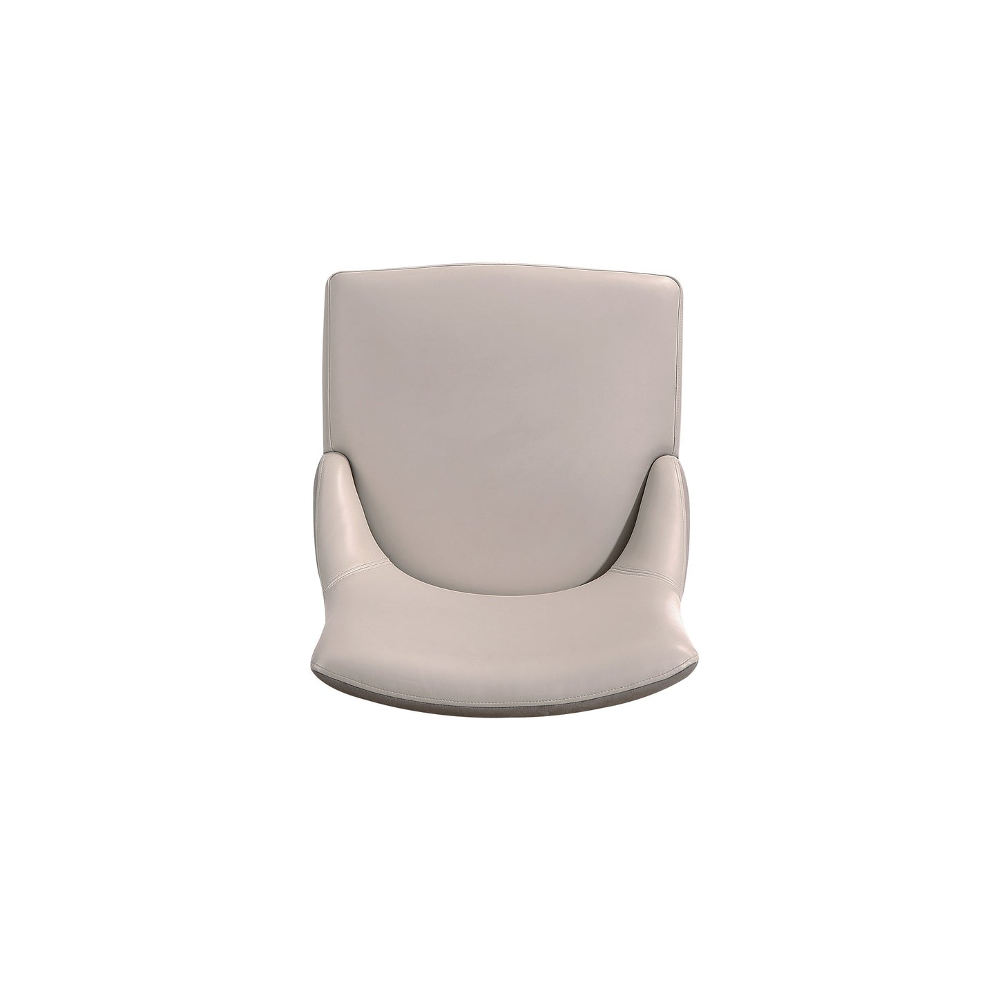 Manhattan Comfort Shubert Modern Faux Leather and Velvet Dining Chair in Light Grey (Set of 2) DC055-LG