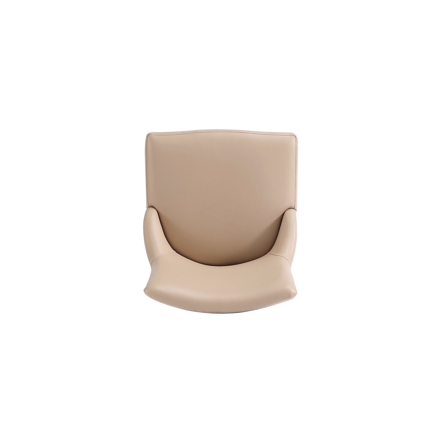 Manhattan Comfort Shubert Modern Faux Leather and Velvet Dining Chair in Tan (Set of 2) DC055-TN