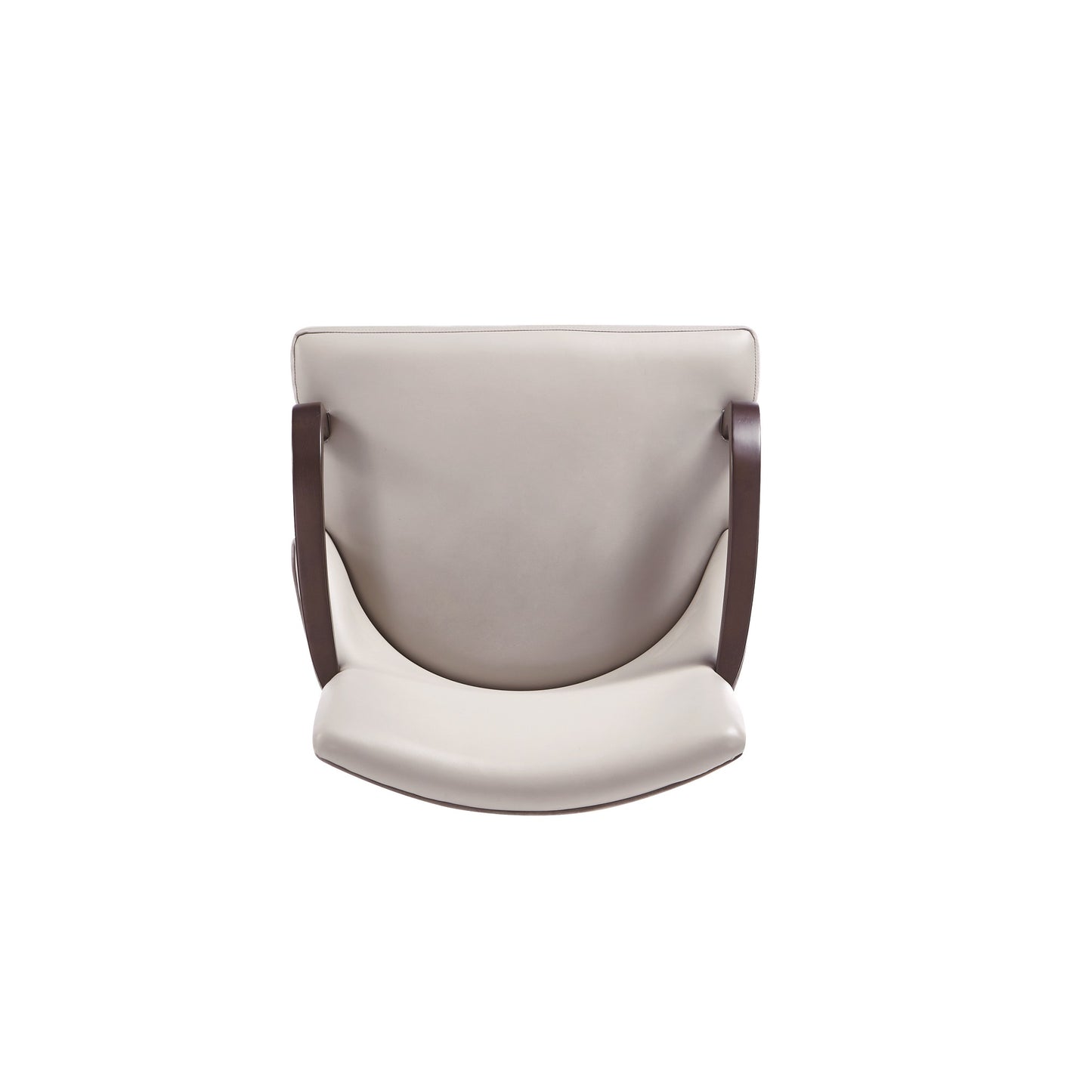 Manhattan Comfort Shubert Modern Faux Leather and Velvet Dining Armchair in Light Grey DC055AR-LG
