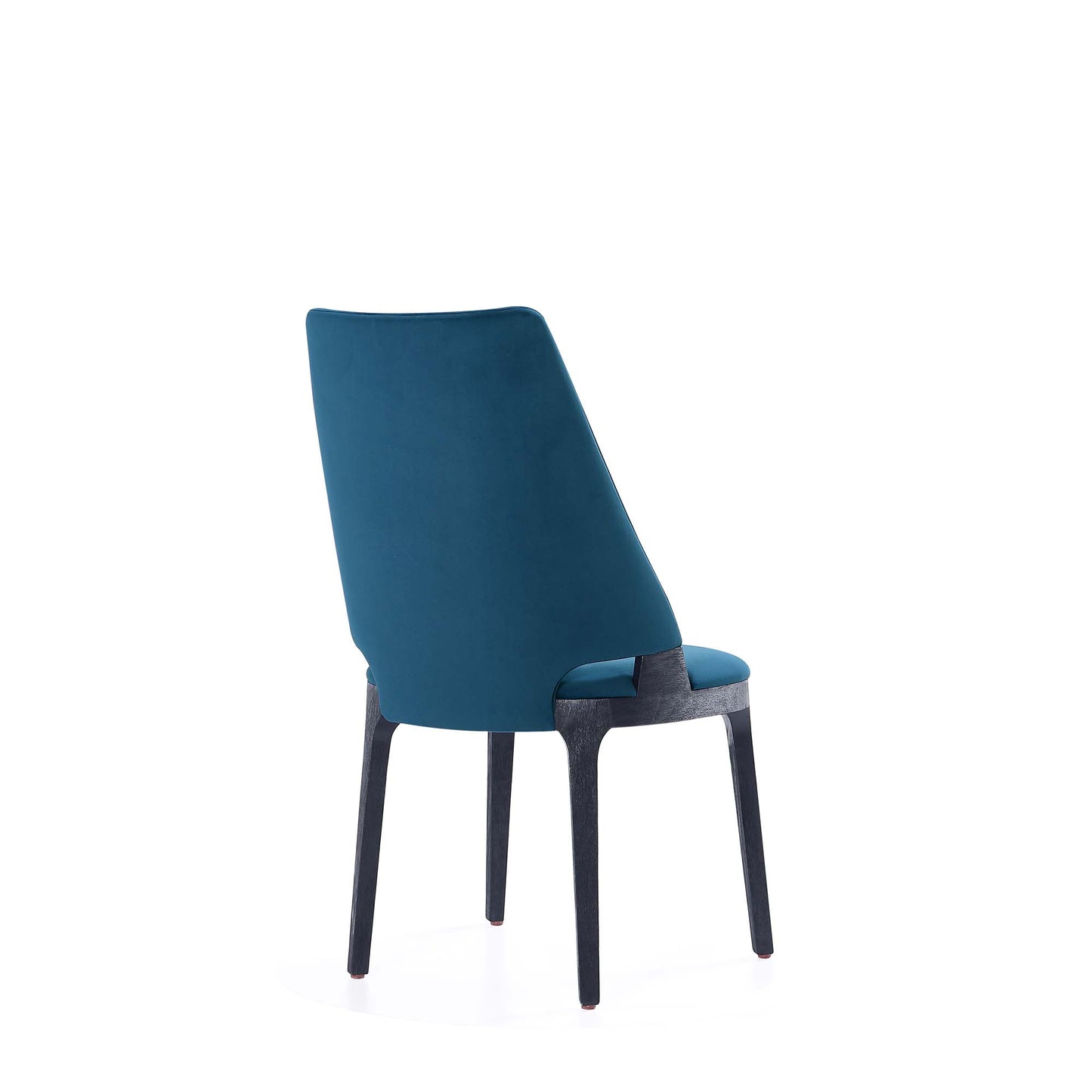 Kara Modern Wood Upholstered Dining Chair in Blue - Set of 2 DC057-BL