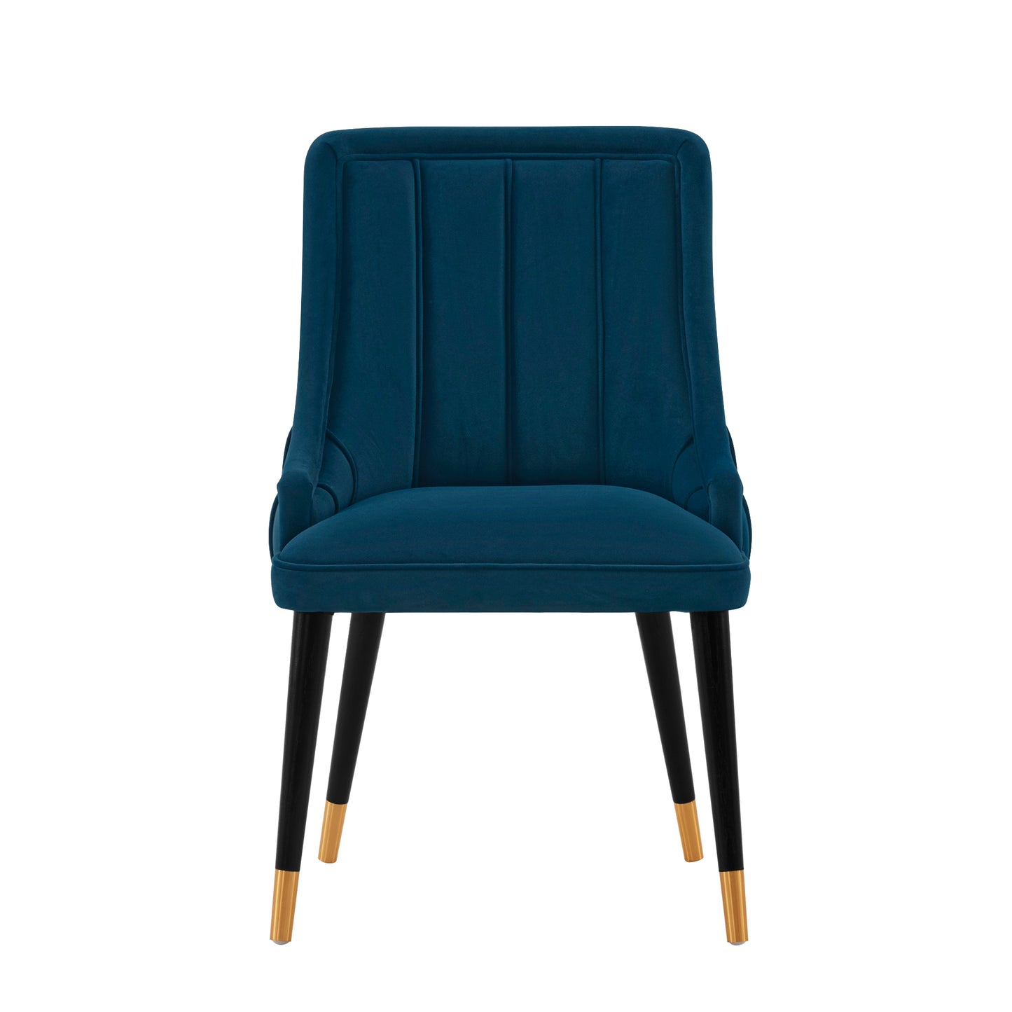 Eda Modern Wood Upholstered Dining Chair in Midnight Blue DC073-BL