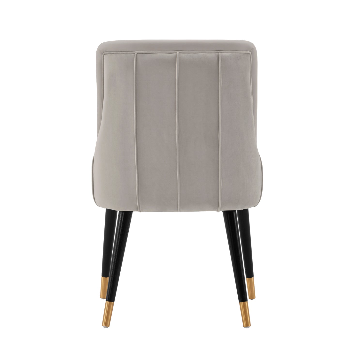 Eda Modern Wood Upholstered Dining Chair in Light Gray DC073-GY