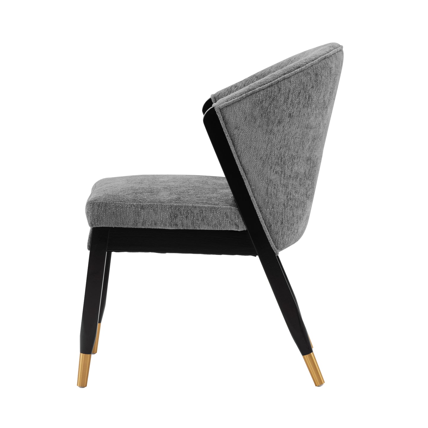 Manhattan Comfort Modern Ola Chenille Dining Chair in Grey DC075-GY