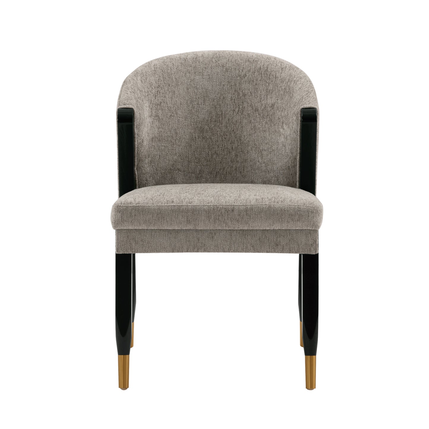 Ola Modern Wood Chenille Dining Chair in Stone DC075-ST