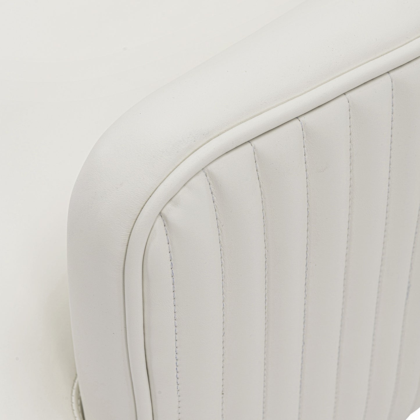 Raya Modern Wood Vegan Leather Dining Chair in Ivory DC078-CR
