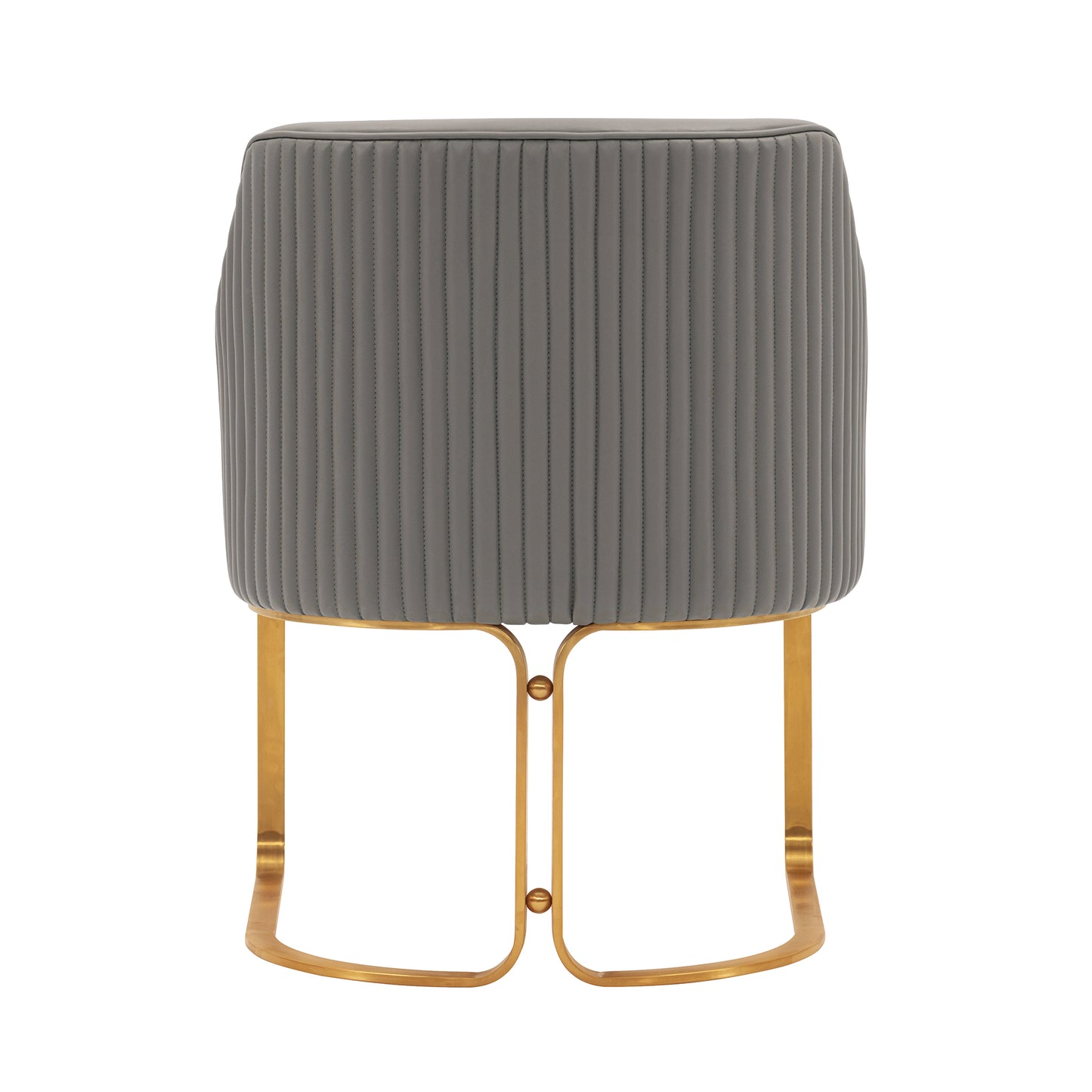 Manhattan Comfort Modern Raya Leatherette Dining Armchair in Taupe DC078-TP