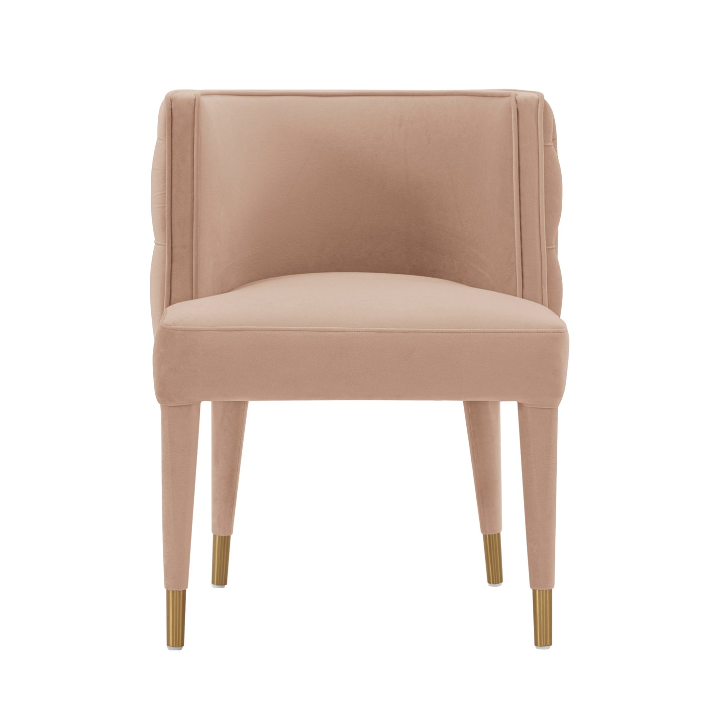 Maya Modern Velvet Dining Chair in Nude DC079-ND