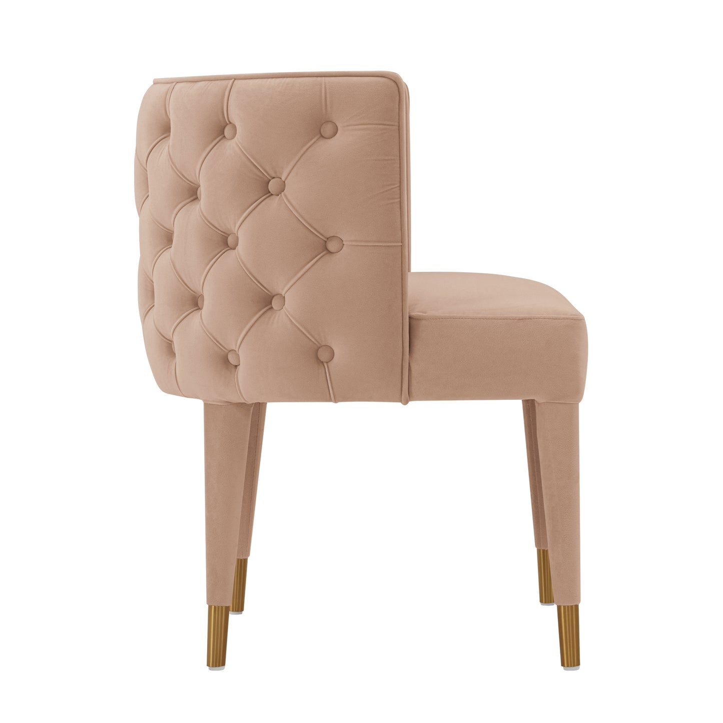 Maya Modern Velvet Dining Chair in Nude DC079-ND