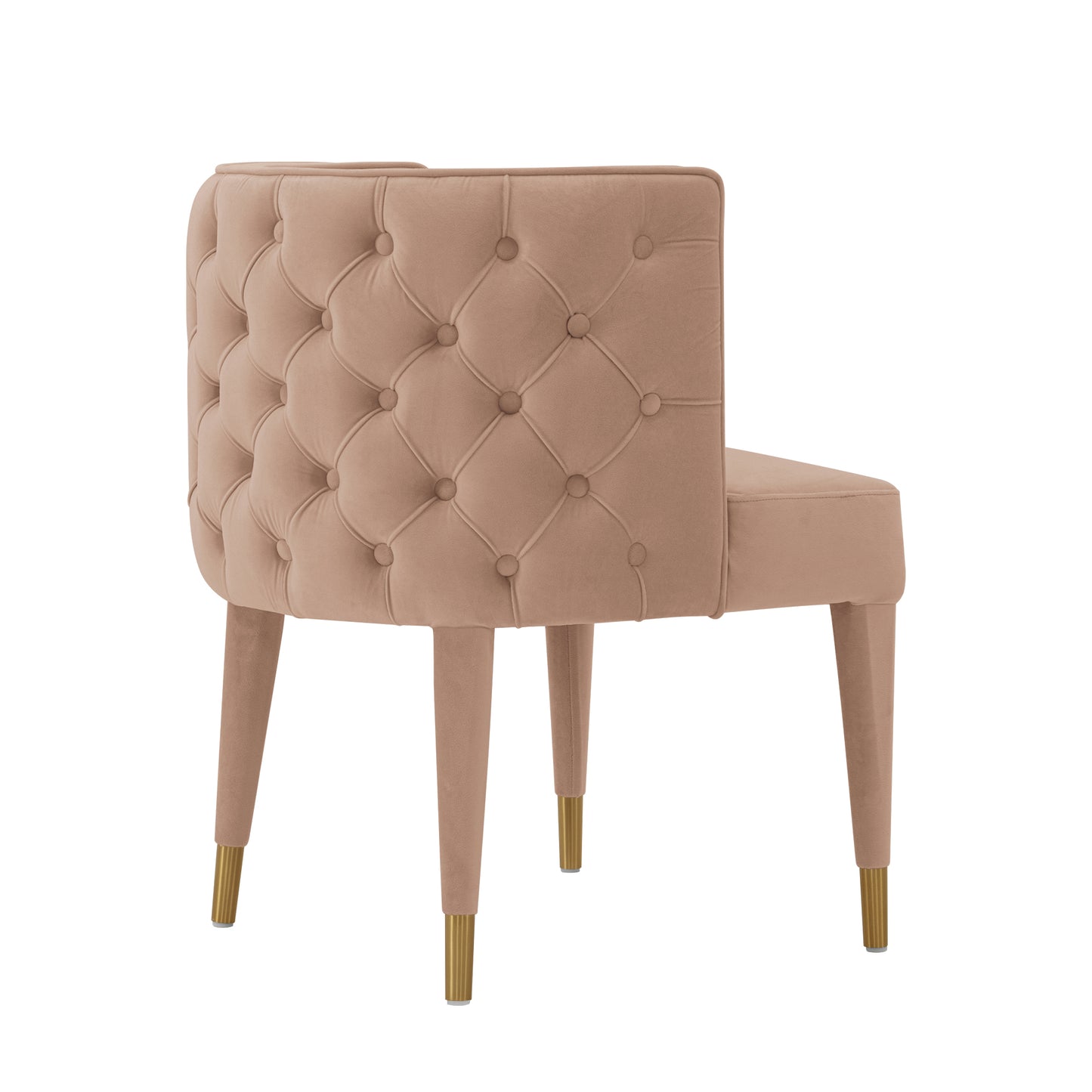 Maya Modern Velvet Dining Chair in Nude DC079-ND