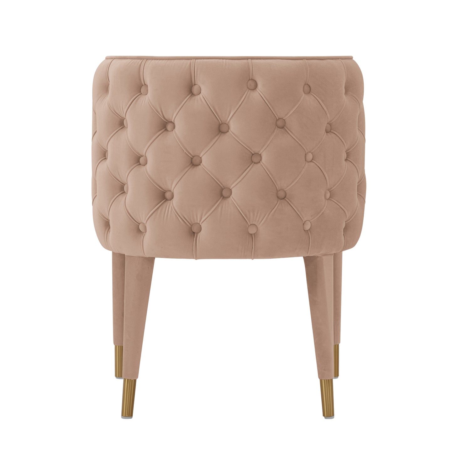 Maya Modern Velvet Dining Chair in Nude DC079-ND
