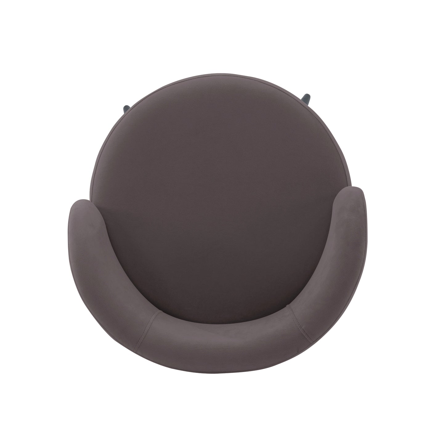 Manhattan Comfort Modern Kaya Pleated Velvet Dining Chair in Grey DC080-GY