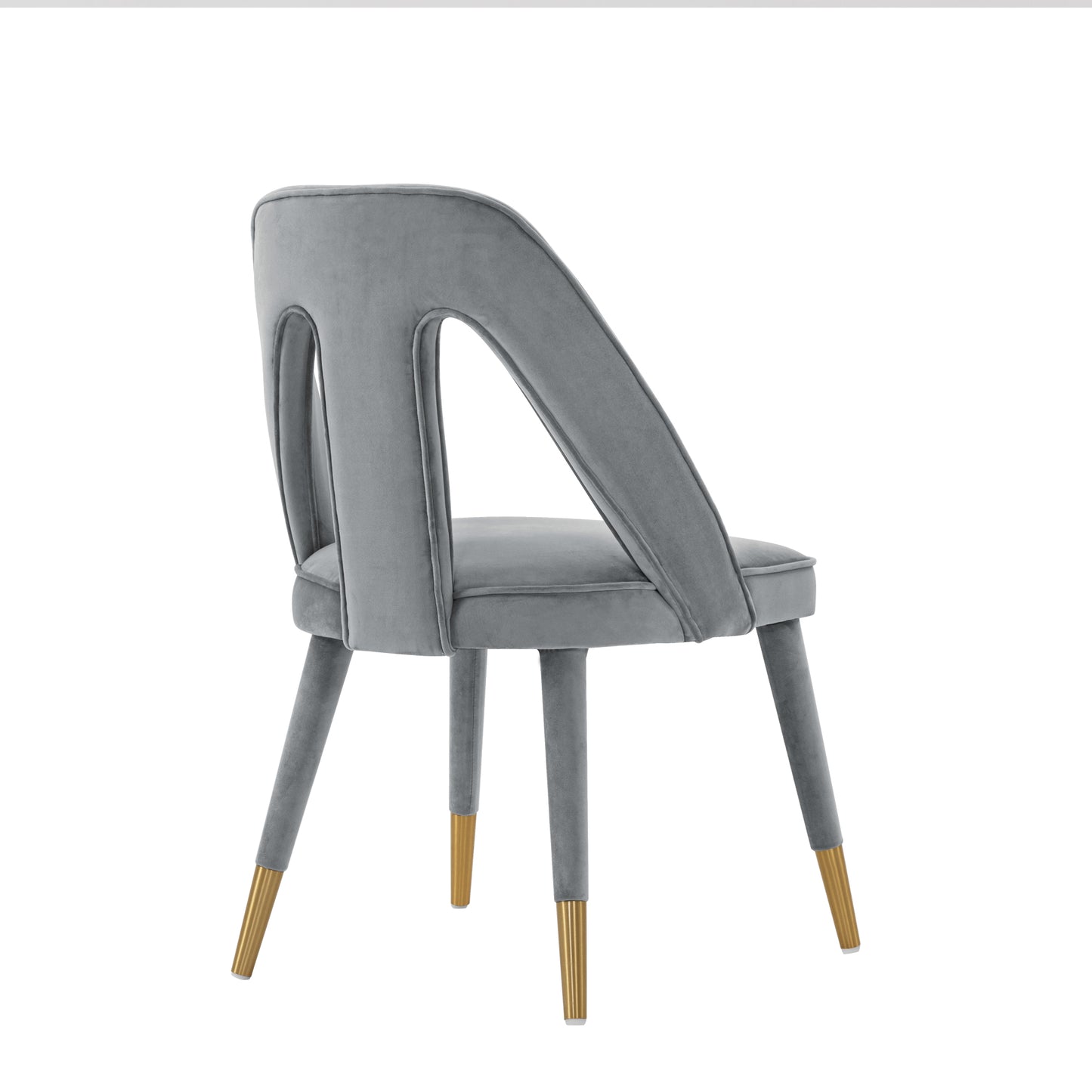 Manhattan Comfort Modern Neda Velvet Dining Chair in Grey DC081-GY