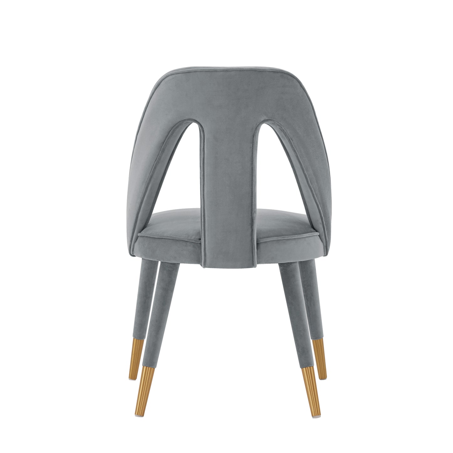Manhattan Comfort Modern Neda Velvet Dining Chair in Grey DC081-GY