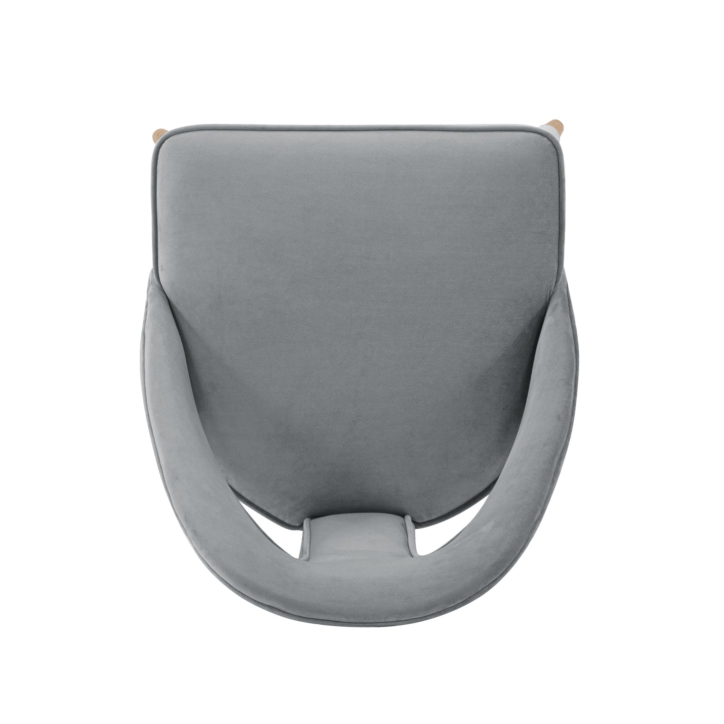 Manhattan Comfort Modern Neda Velvet Dining Chair in Grey DC081-GY