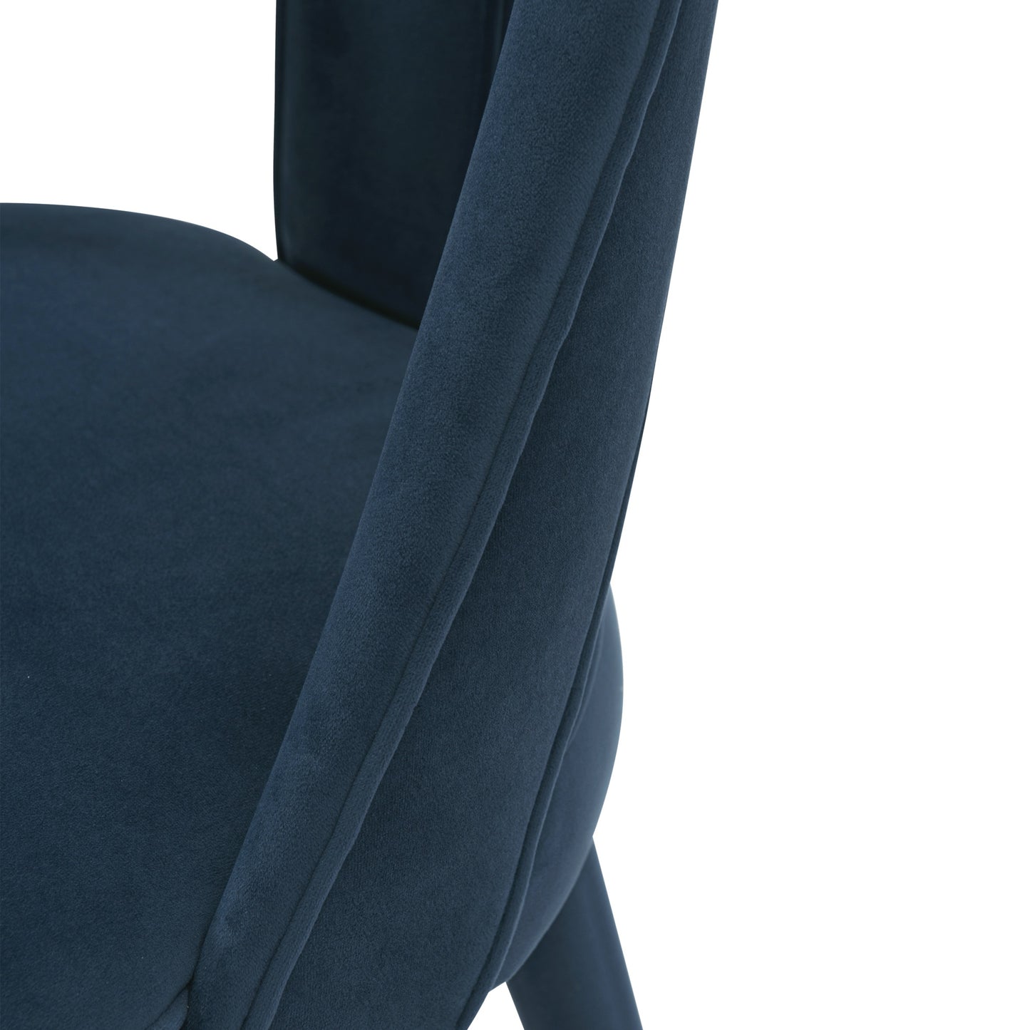 Neda Modern Upholstered Velvet Dining Chair in Midnight Blue DC081-MB
