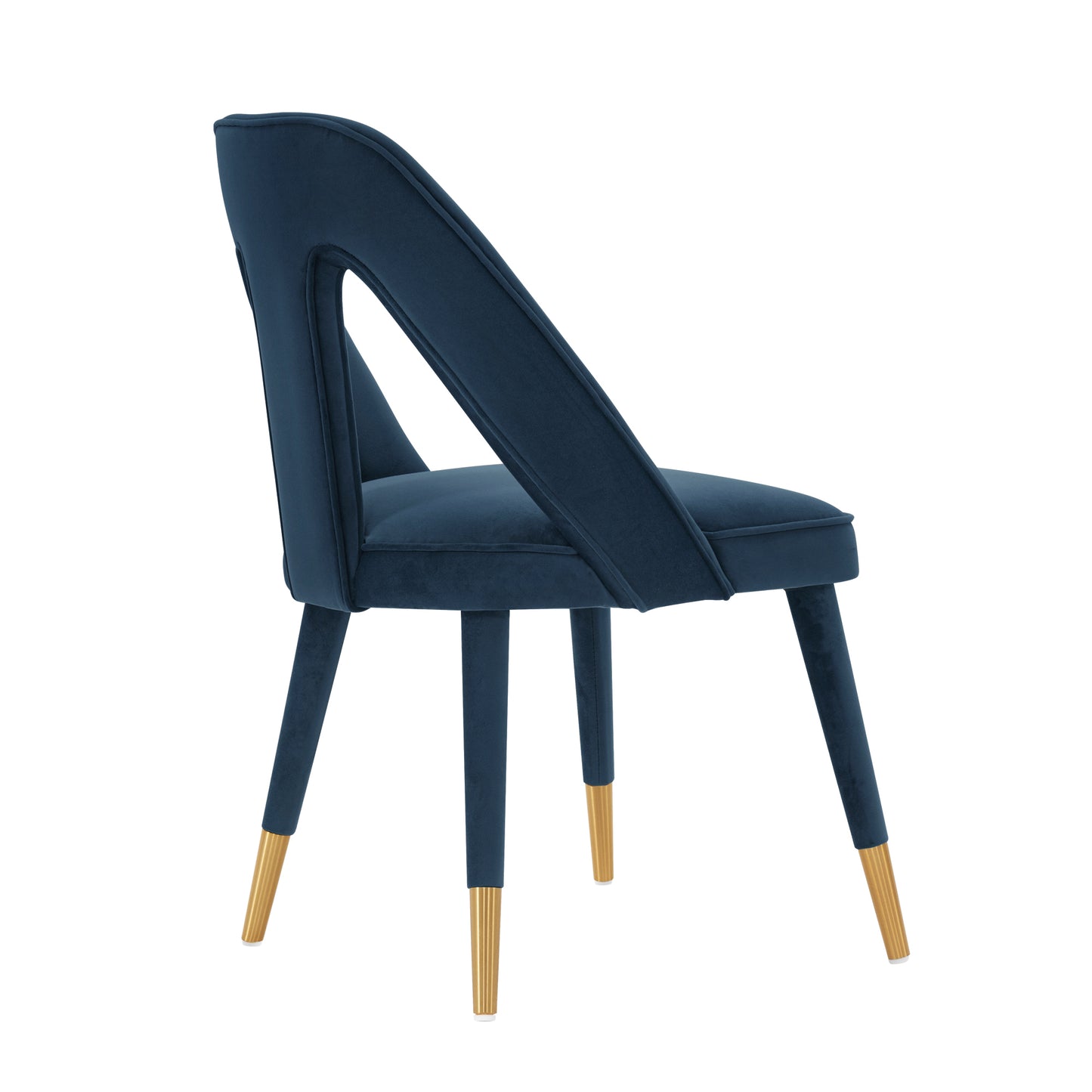 Neda Modern Upholstered Velvet Dining Chair in Midnight Blue DC081-MB