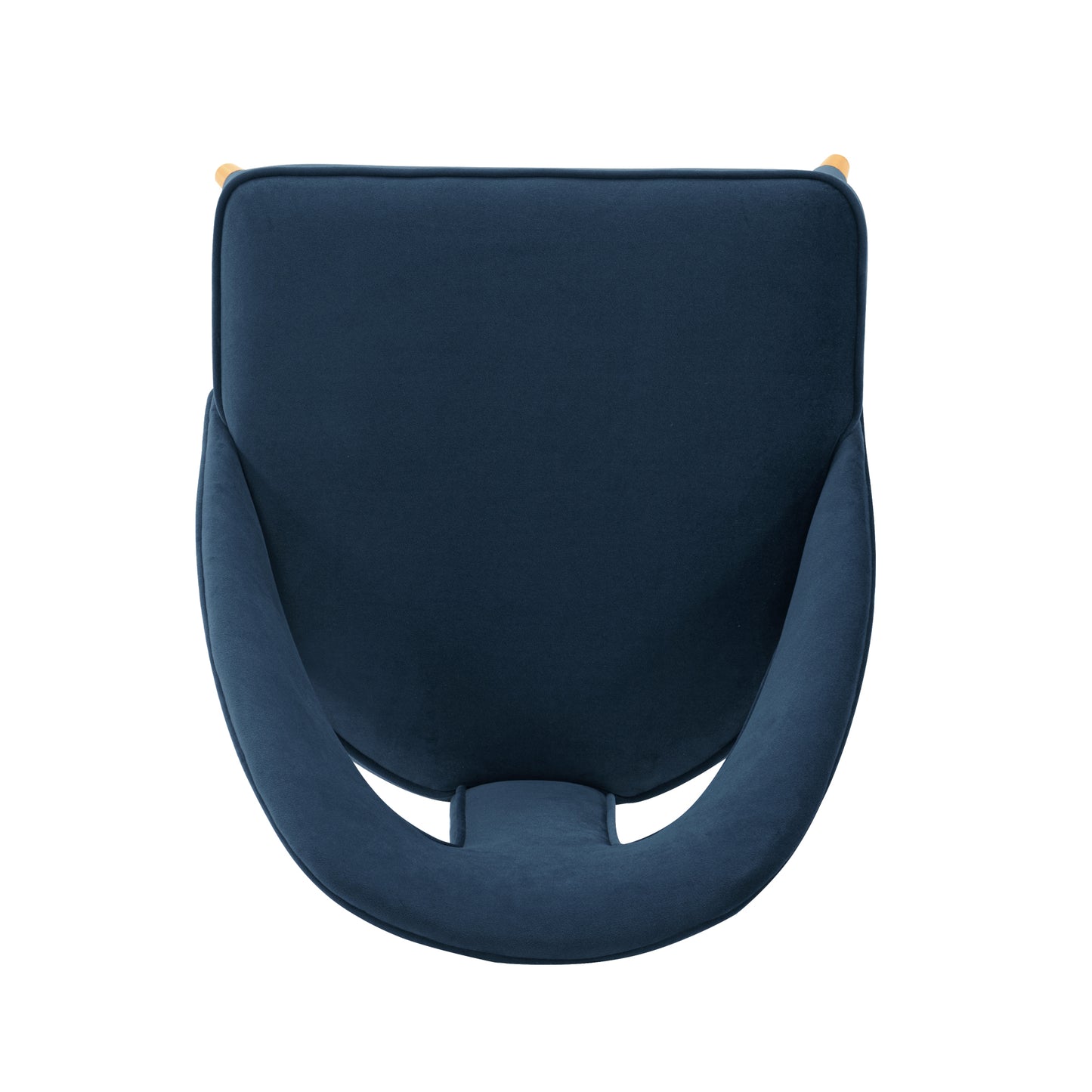 Manhattan Comfort Modern Neda Velvet Dining Chair in Midnight Blue DC081-MB