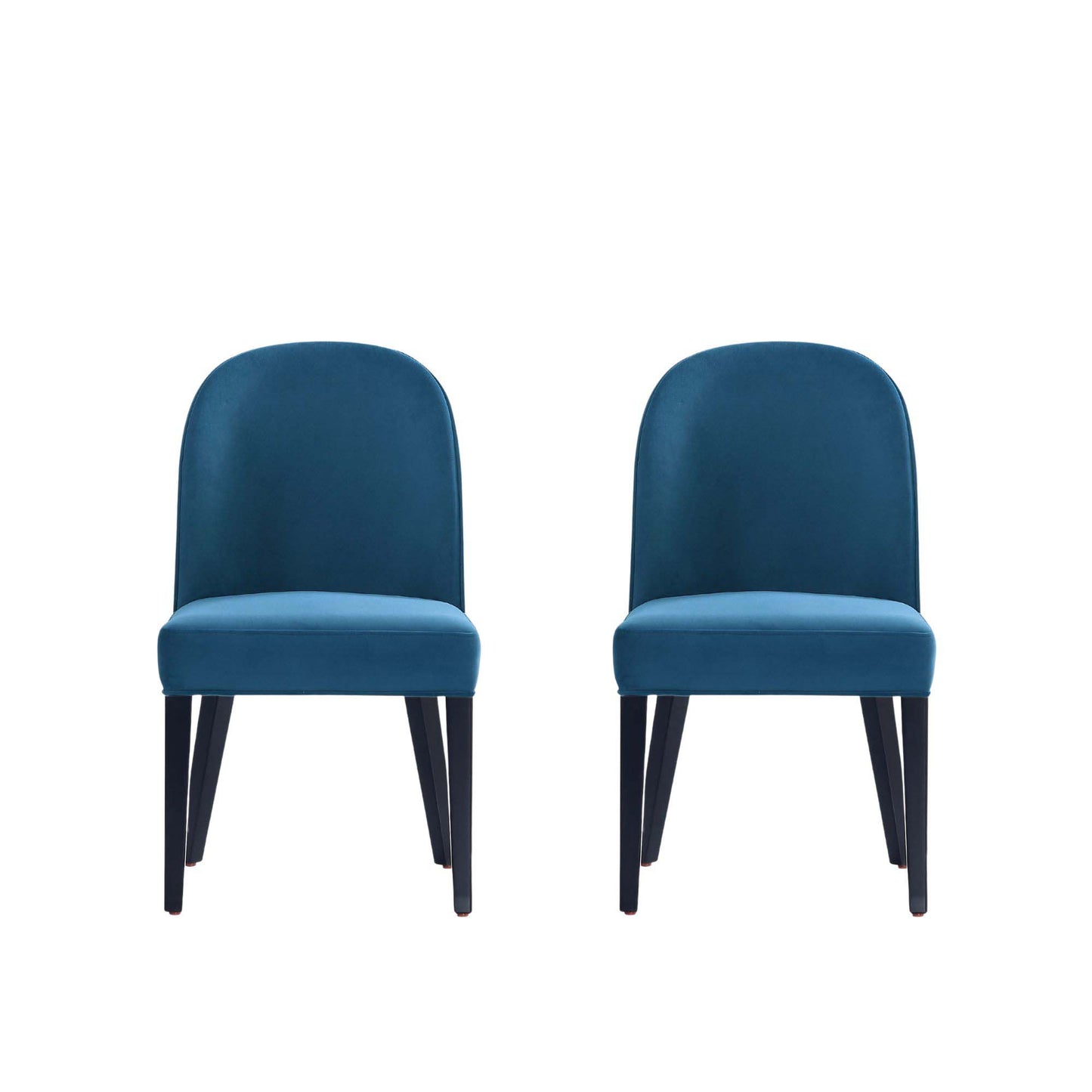 Hillman Modern Wood Upholstered Dining Chair in Blue - Set of 2 DC087-BL