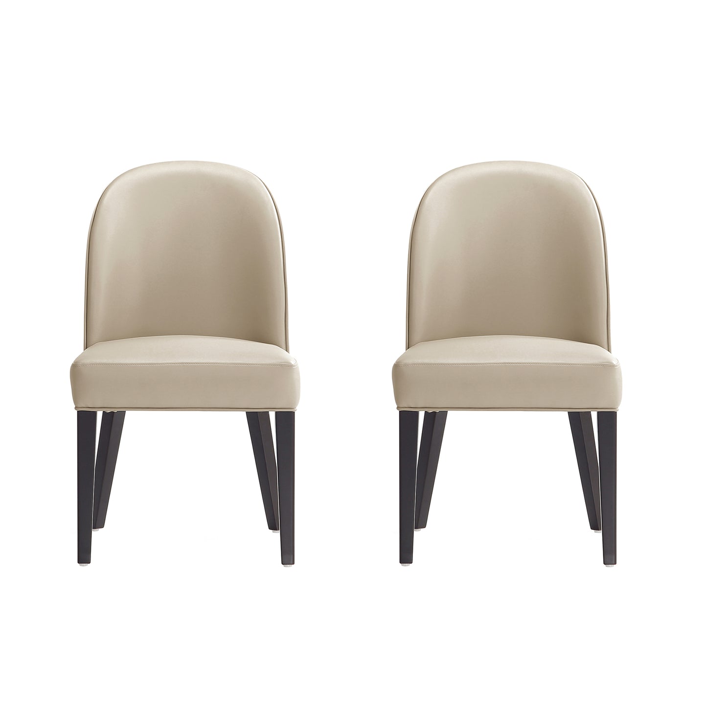 Hillman Modern Wood Upholstered Dining Chair in Sand - Set of 2 DC087-SD