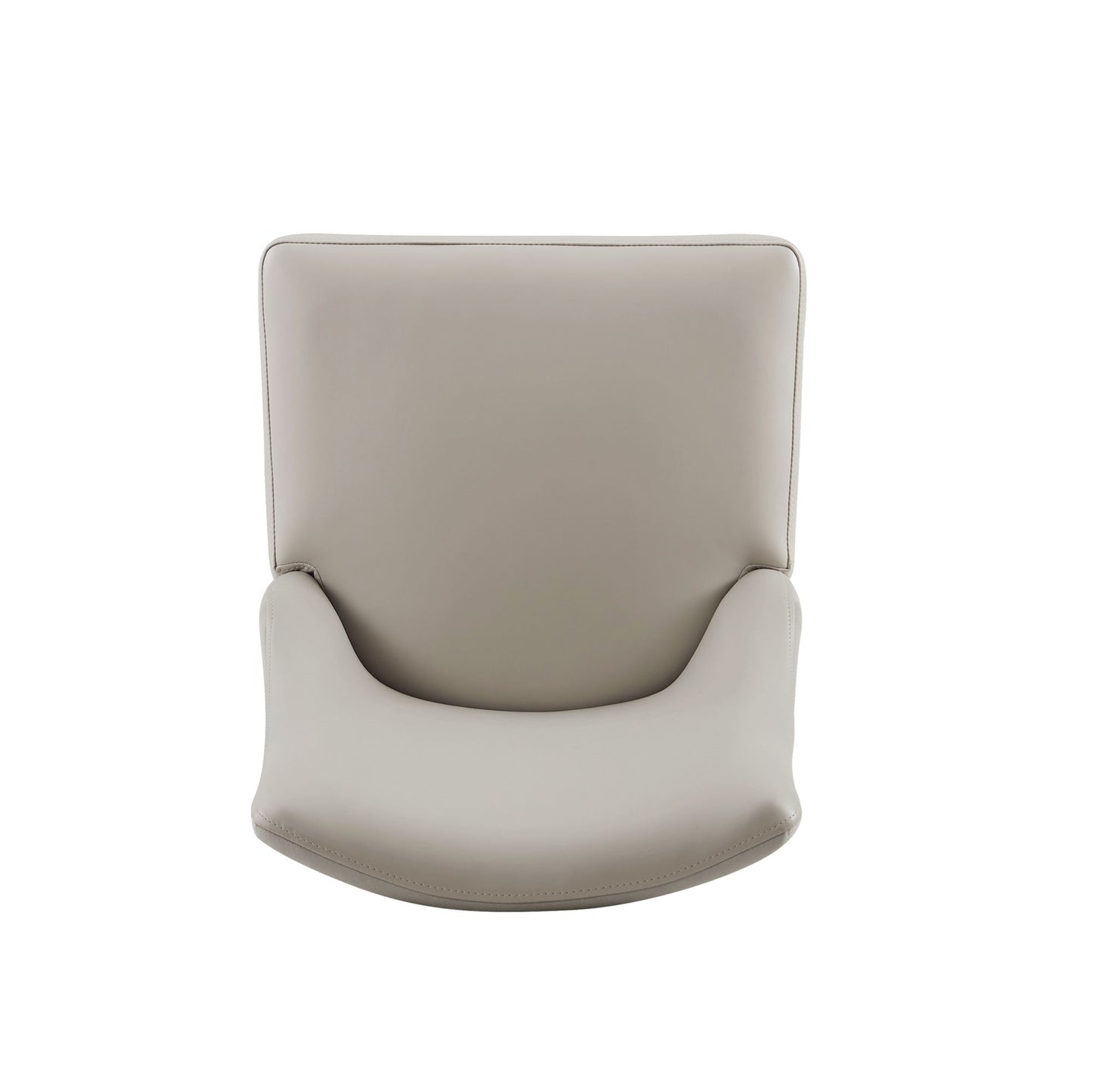 Connie Modern Wood Vegan Leather and Velvet Dining Chair in Light Gray - Set of 2 DC095-LG