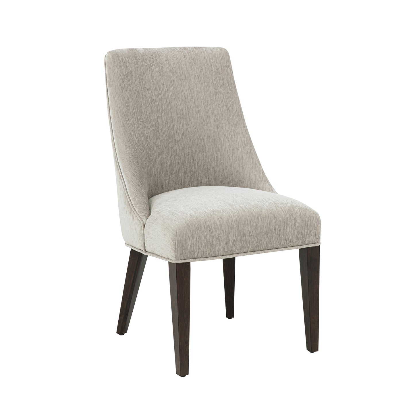 Beever Modern Wood Chenille Dining Chair in Taupe - Set of 2 DC103-TP