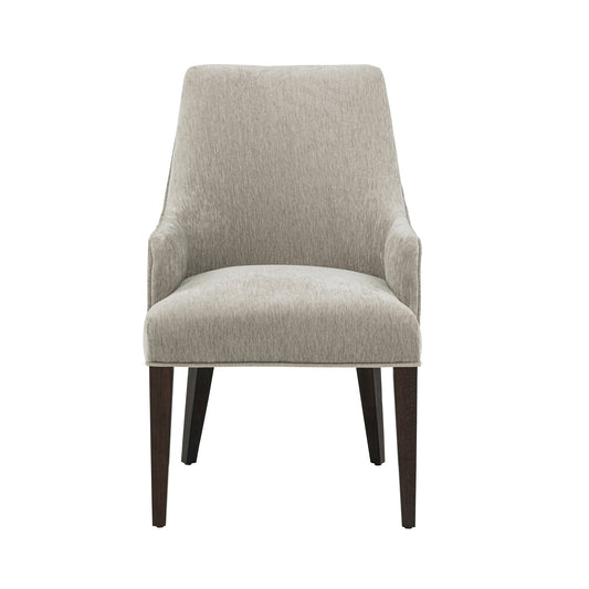 Beever Modern Wood Chenille Armchair in Taupe DC103AR-TP