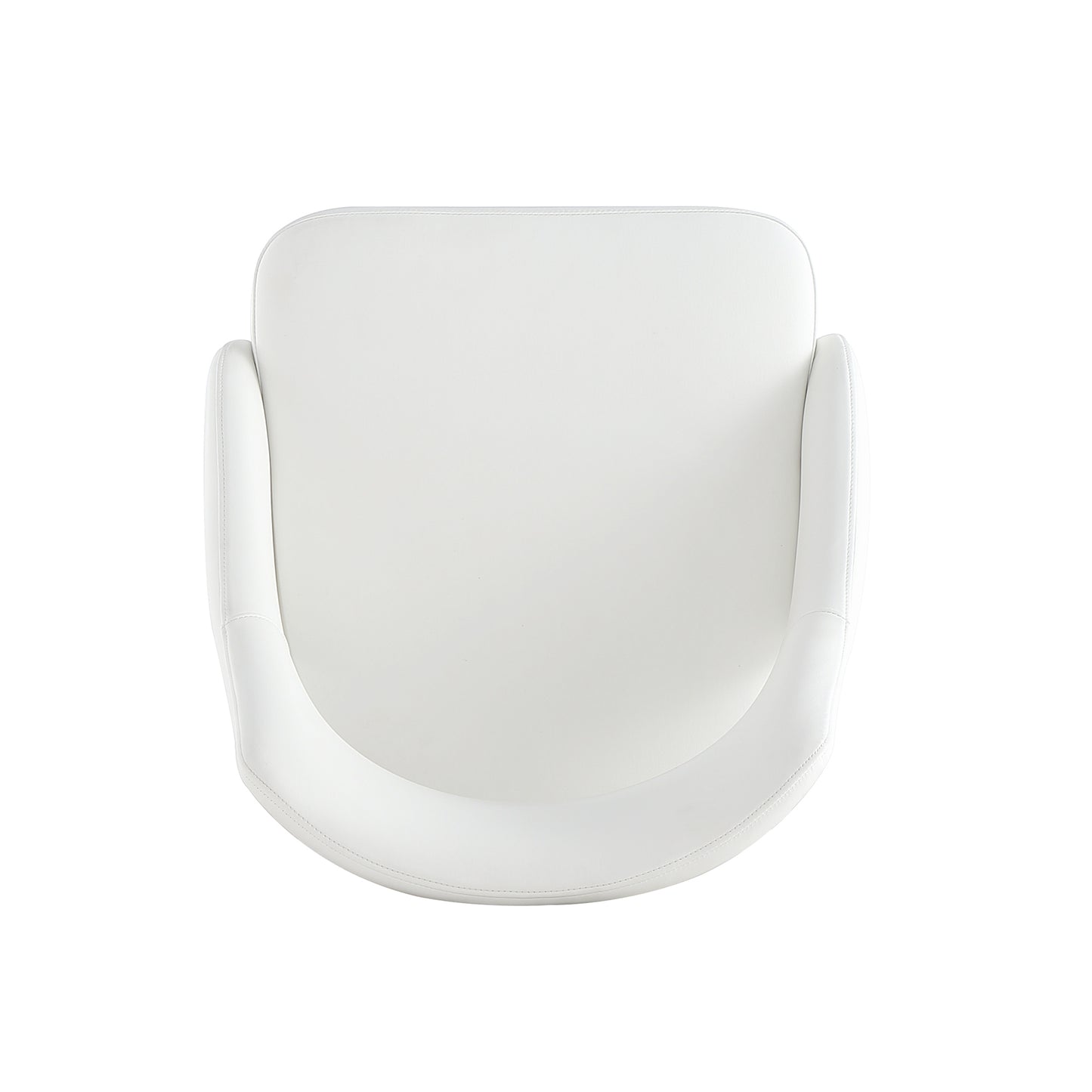 Tremont Modern Metal Vegan Leather Dining Chair in White DC104-WH