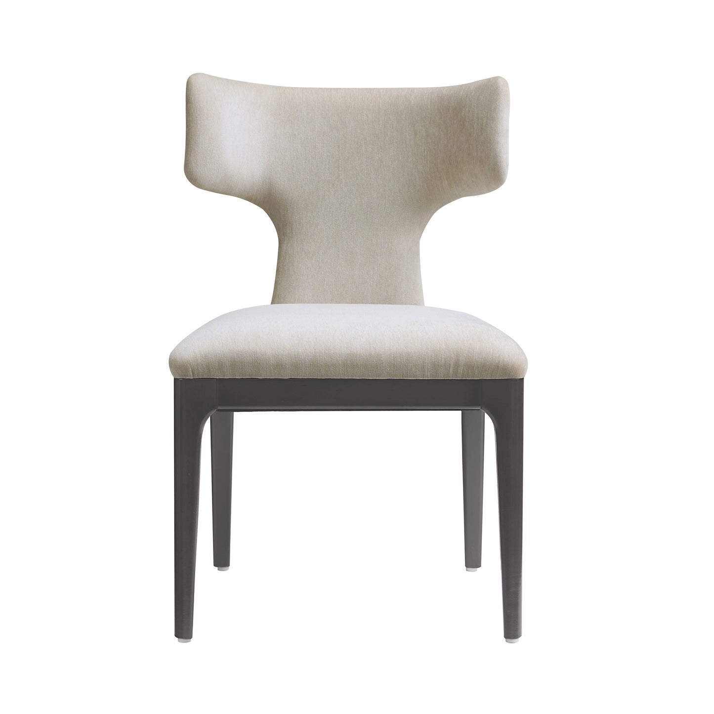 Eloria Mid-Century Modern Wood Chenille Side Chair in Taupe - Set of 2 DC1622-2
