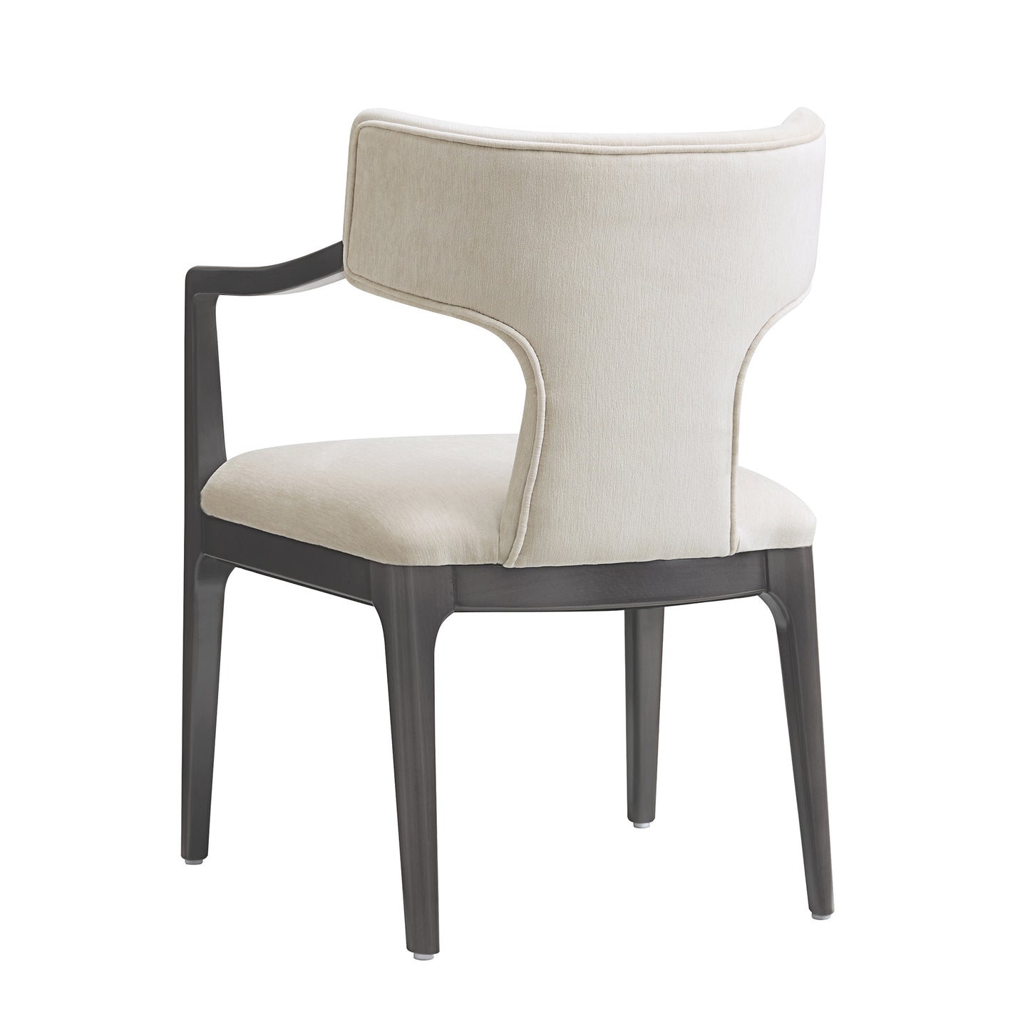 Eloria Mid-Century Modern Wood Chenille Armchair in Cream DC1623-1