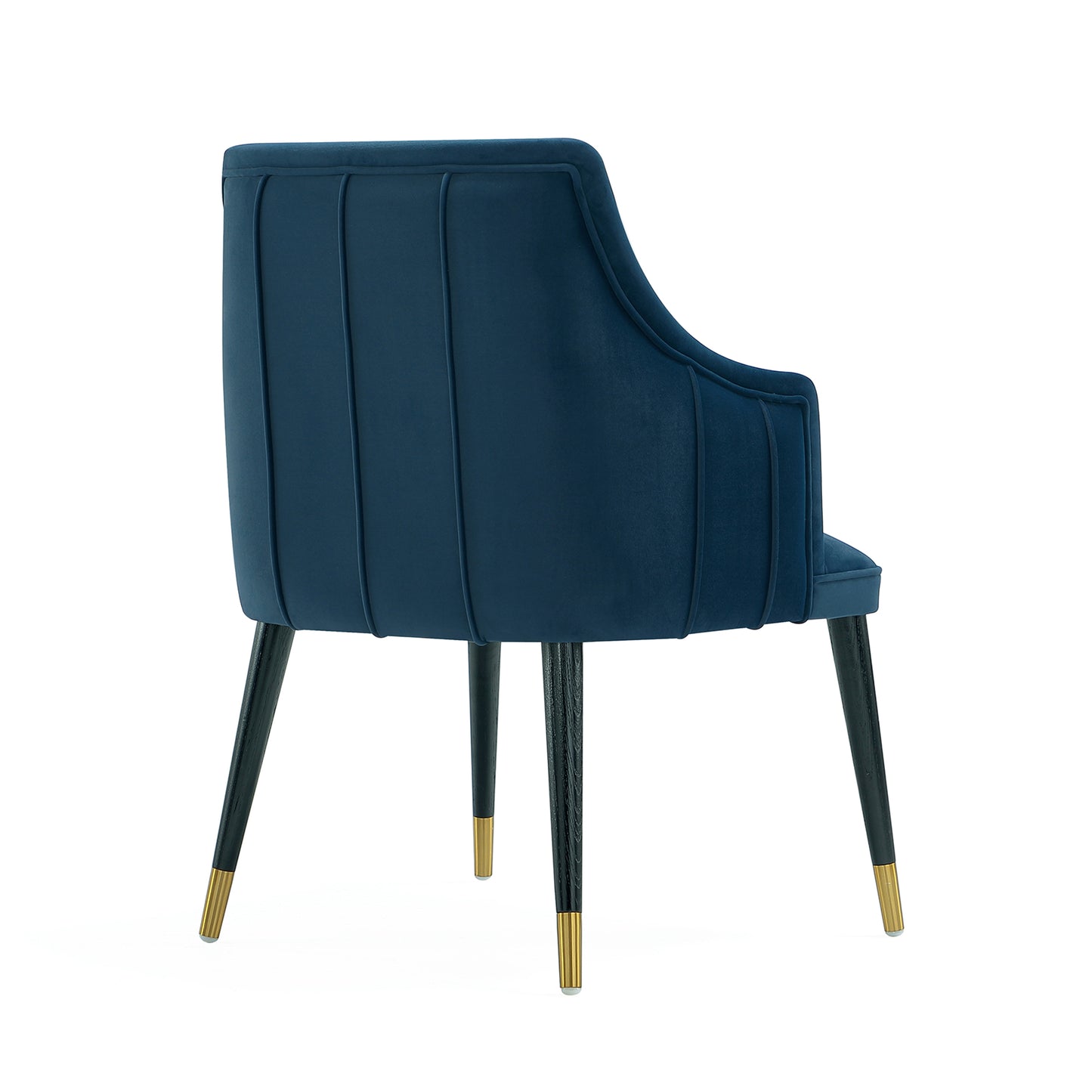 Eda Modern Wood Armchair in Midnight Blue DC1677-2
