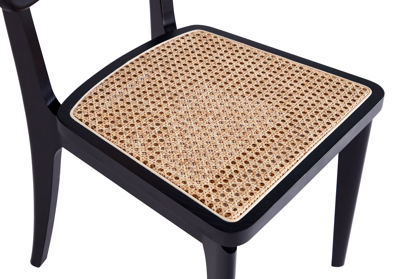 Giverny Industry Chic Wood Dining Chair in Black and Natural - Set of 2 DCCA04-BK