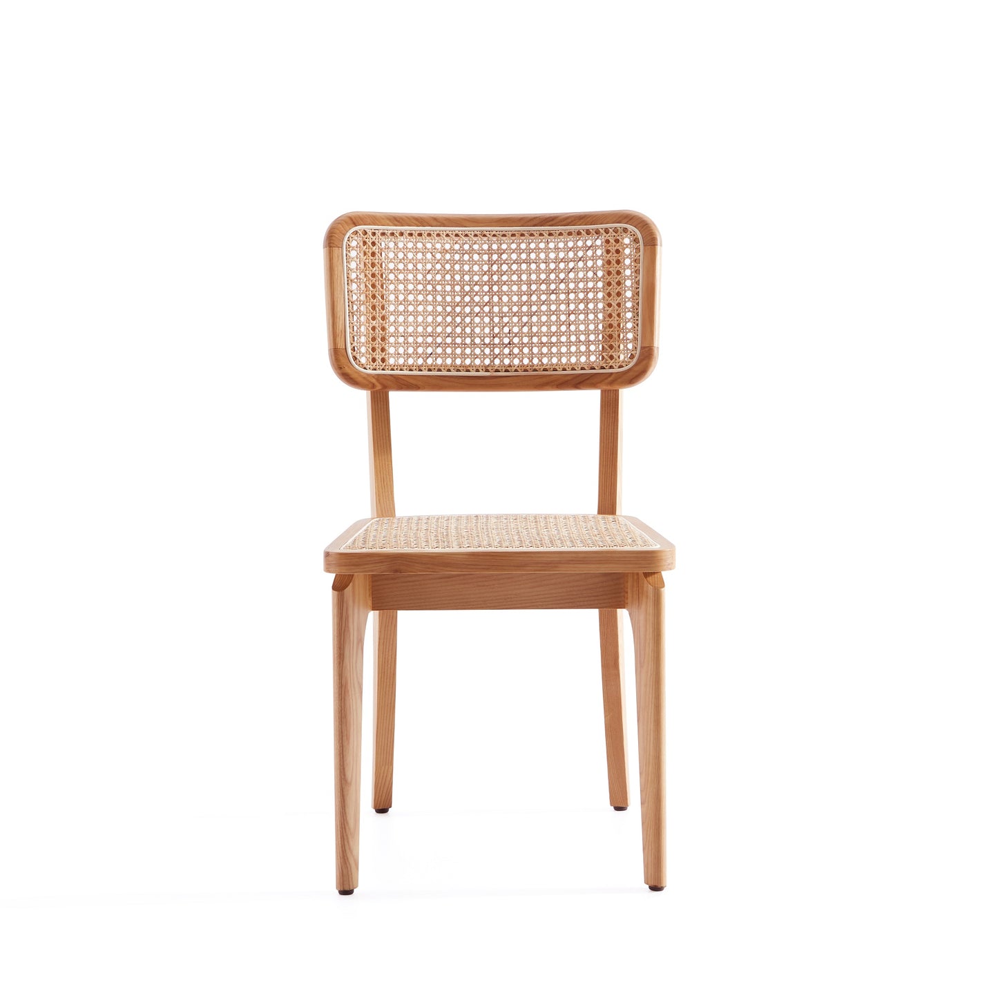 Giverny Industry Chic Wood Dining Chair in Natural - Set of 2 DCCA04-NA