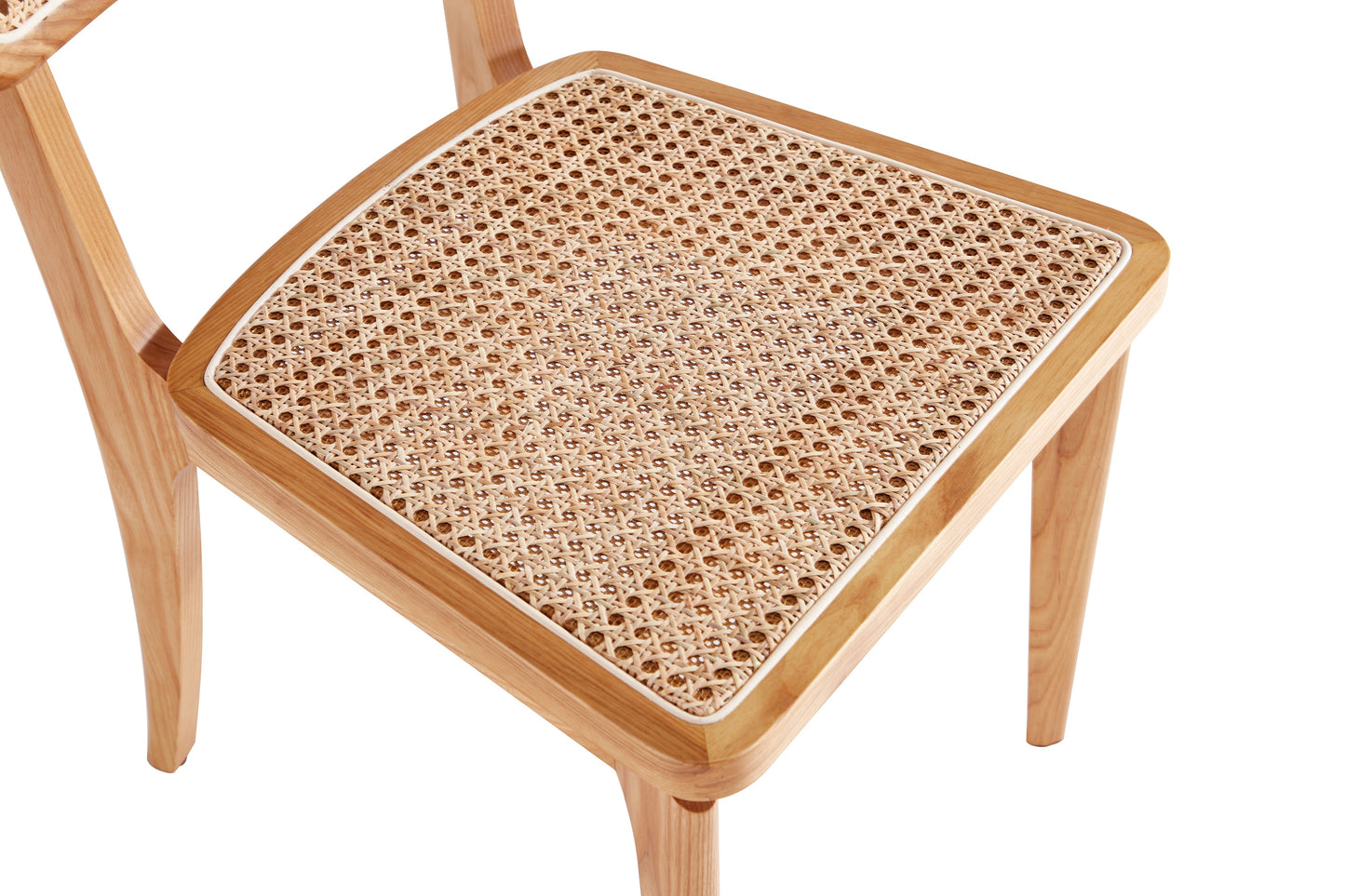 Giverny Industry Chic Wood Dining Chair in Natural - Set of 2 DCCA04-NA