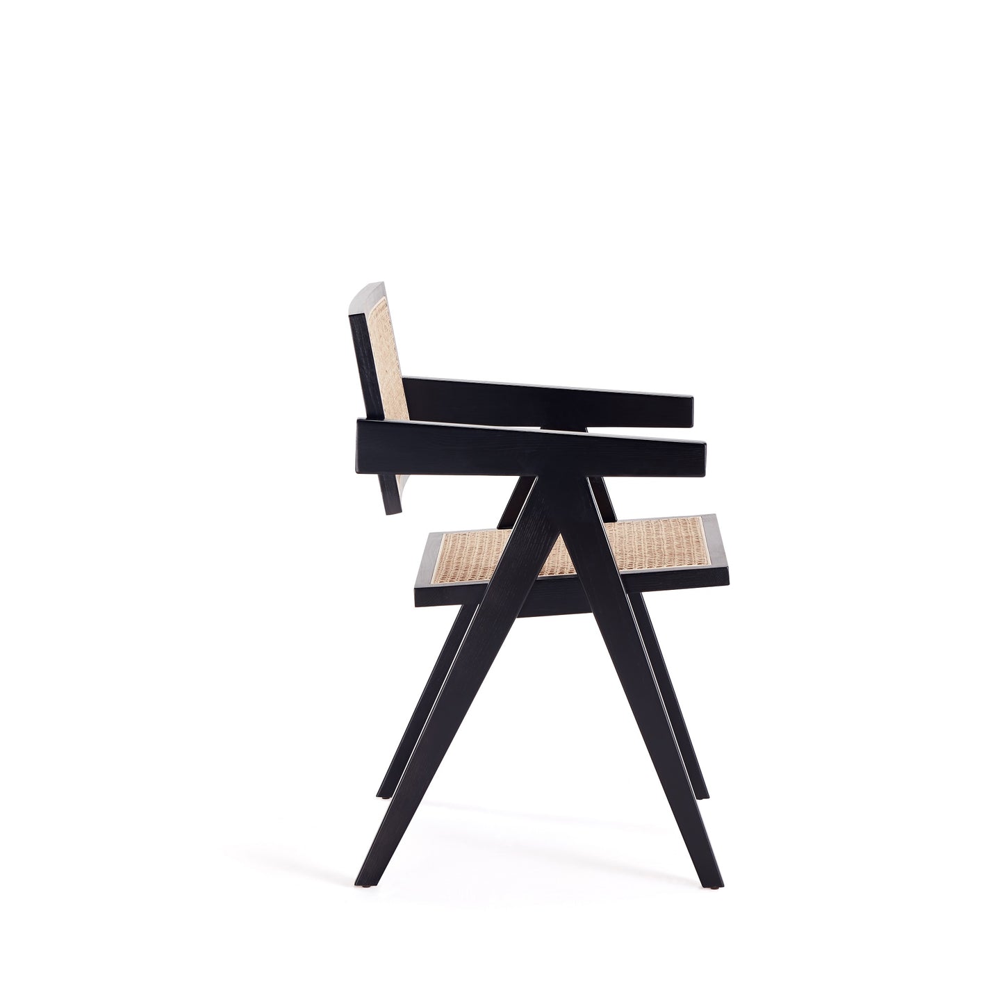 Hamlet Industry Chic Wood Armchair in Black and Natural DCCA09-BK