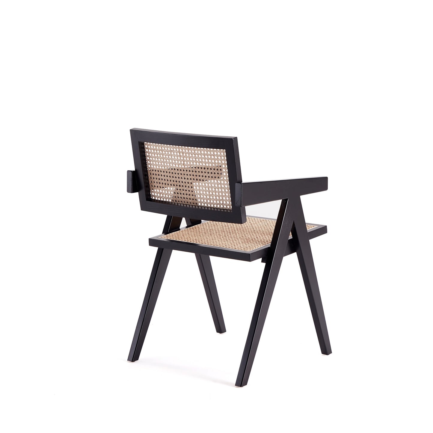 Hamlet Industry Chic Wood Armchair in Black and Natural DCCA09-BK