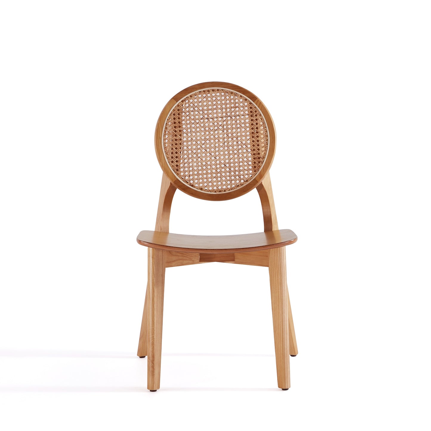 Versailles Industry Chic Wood Dining Chair in Natural - Set of 2 DCCA11-NA