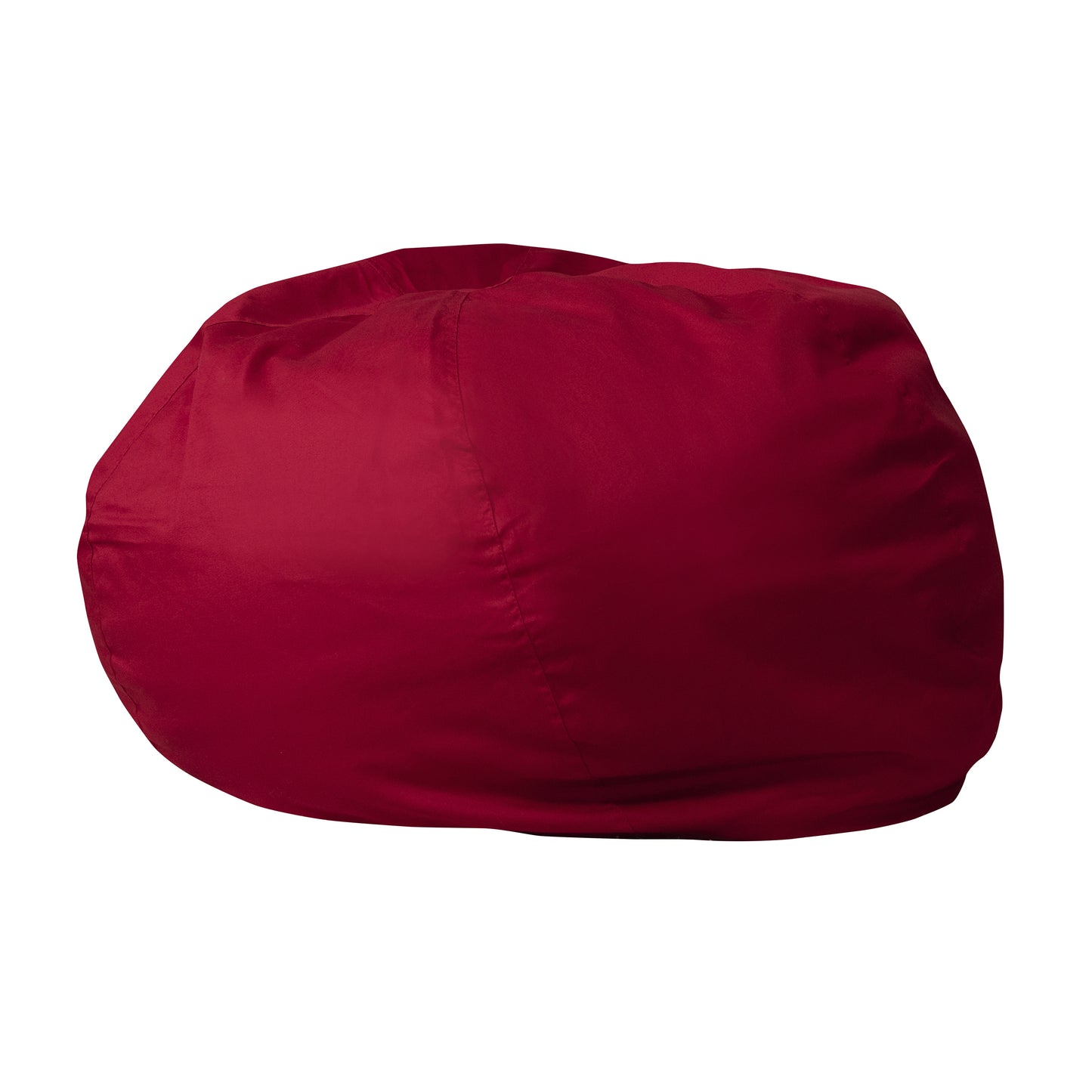Duncan Oversized Solid Red Refillable Bean Bag Chair for All Ages Red