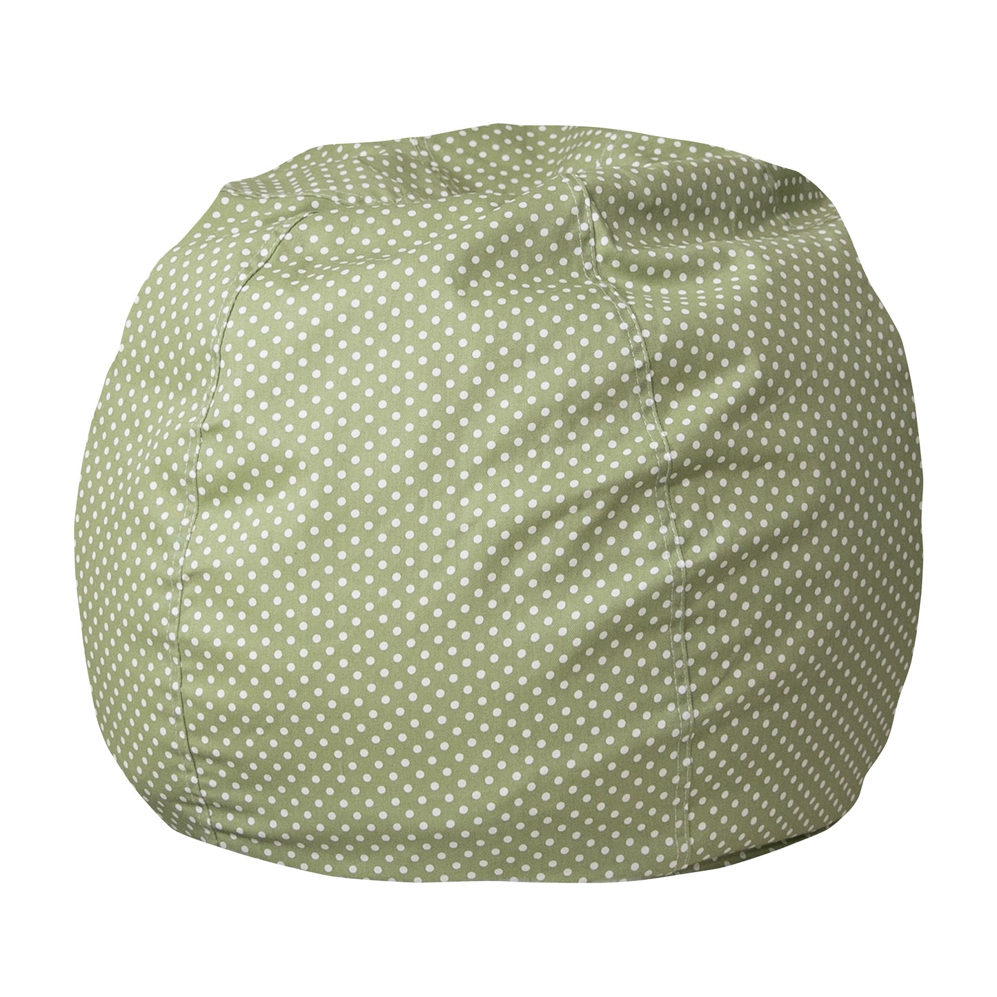 Dillon Small Green Dot Refillable Bean Bag Chair for Kids and Teens Green Dot