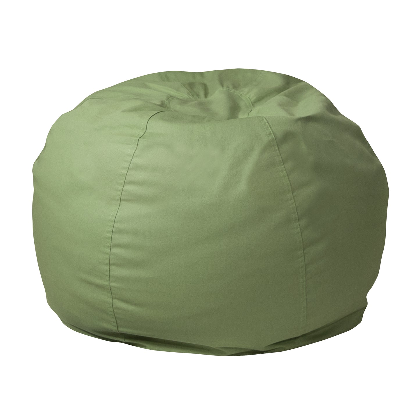 Dillon Small Solid Green Refillable Bean Bag Chair for Kids and Teens Green