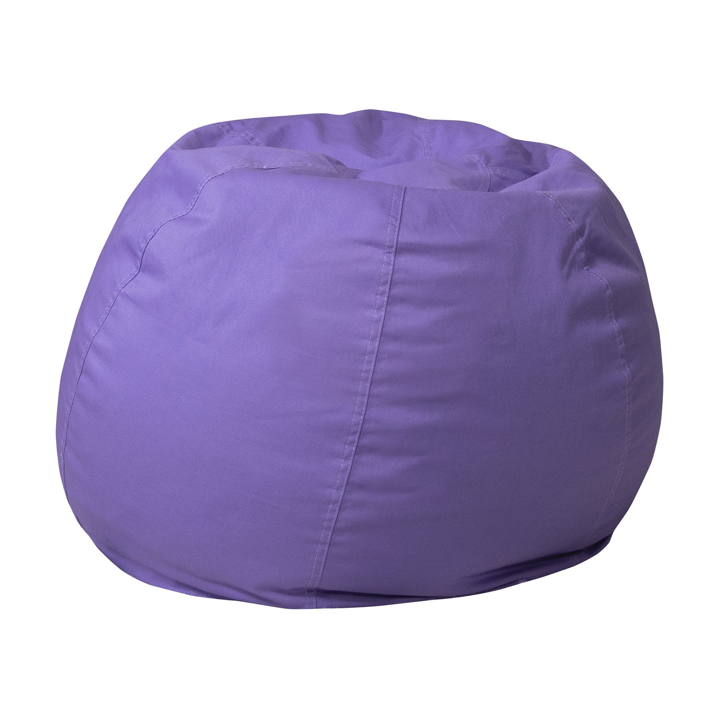Dillon Small Solid Purple Refillable Bean Bag Chair for Kids and Teens Purple