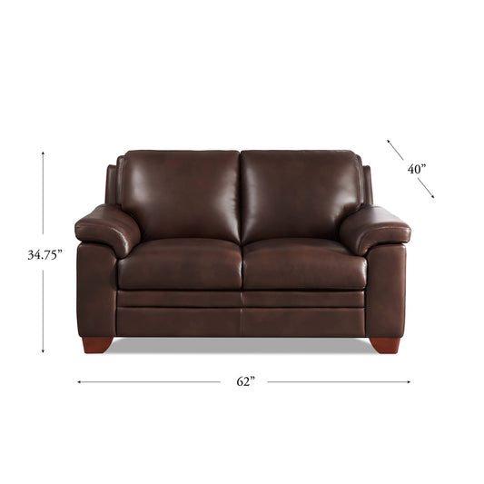 Magnum Loveseat Chestnut Brown
