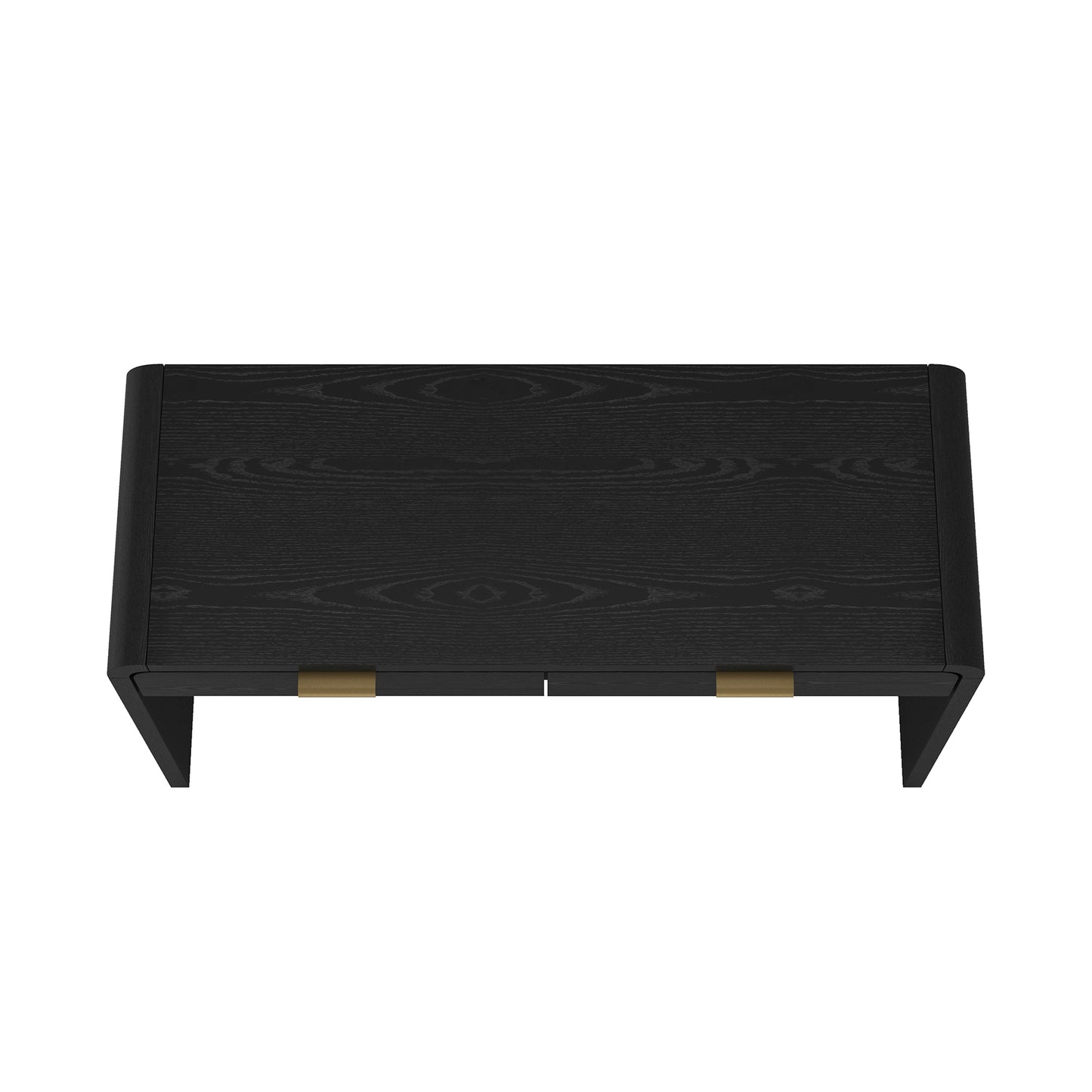 Grace Modern 54" Office Desk in Black (2-Drawer) DK001-GBK