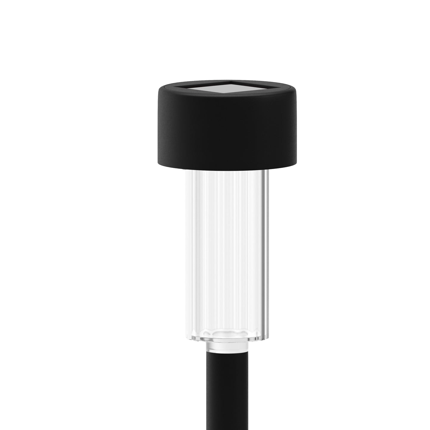 Hartford 12 Pack Black LED Solar Lights, Weather Resistant Outdoor Solar Powered Lights for Pathway, Garden, & Yard Black