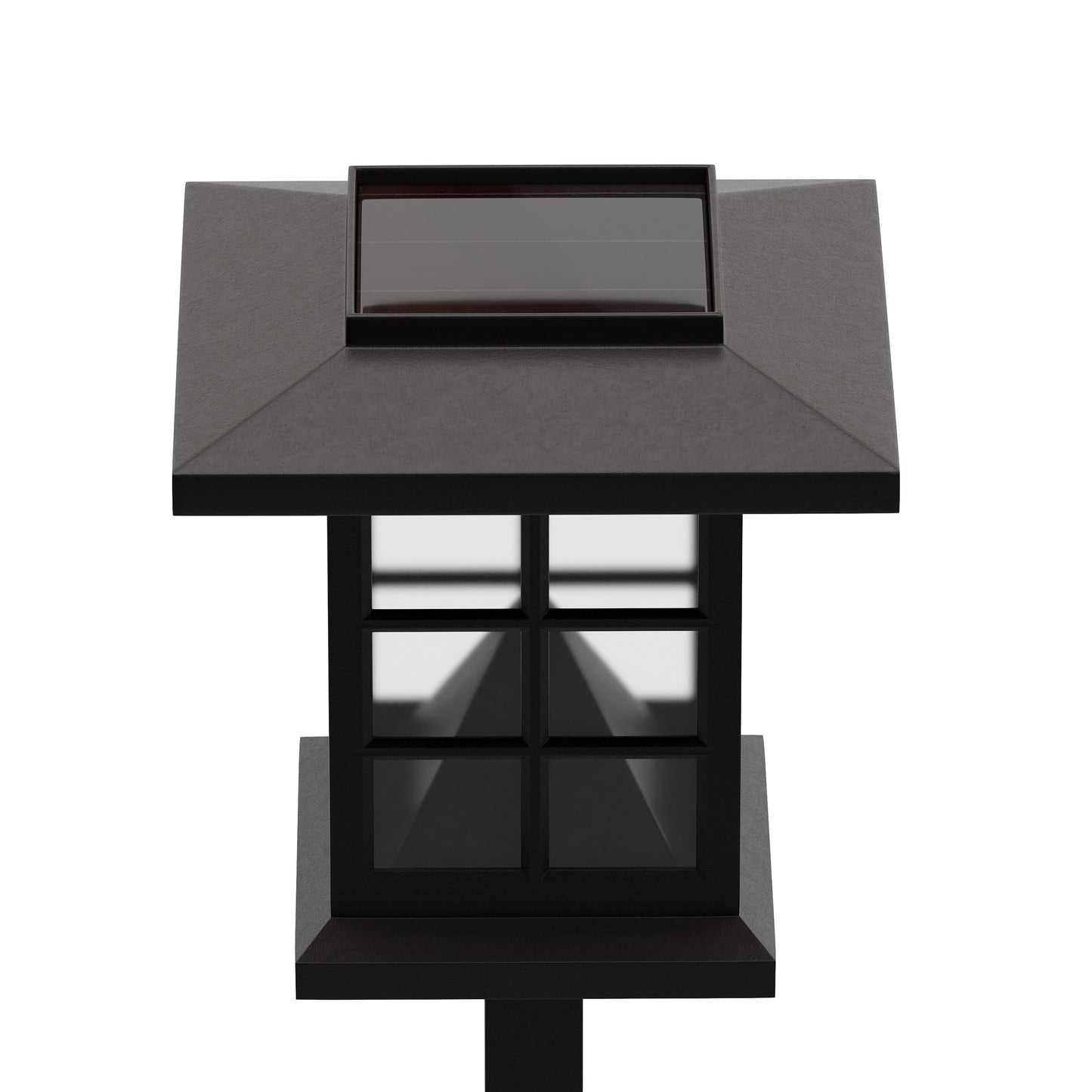 Halsey 8 Pack Brown Lantern Style LED Solar Lights Weather Resistant Outdoor Solar Powered Lights for Pathway, Garden, & Yard Brown DN-SL106-8-BR-GG