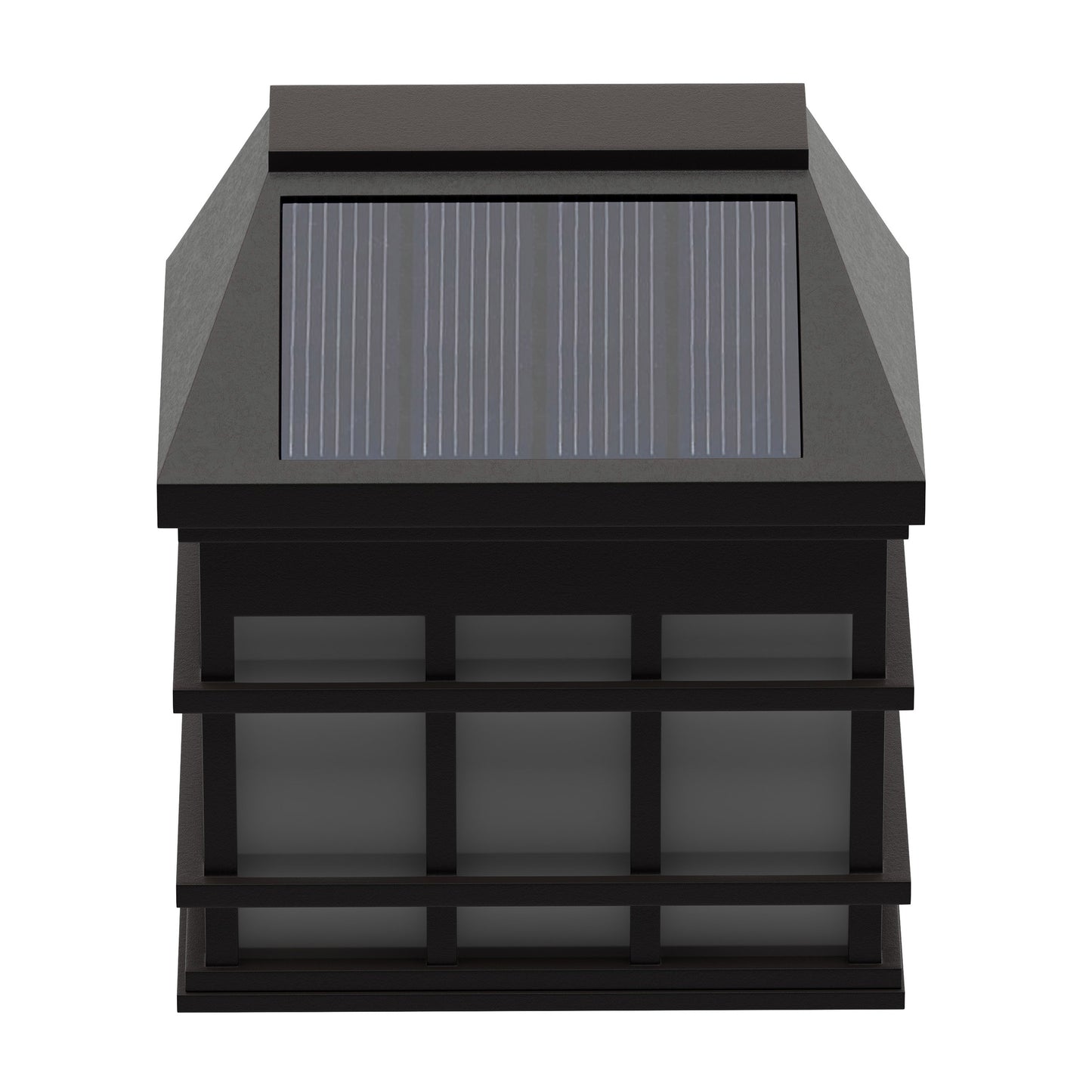 Holder 6 Pack Brown Wall Mount LED Solar Lights - Weather Resistant Brown Decorative Solar Powered Lights - Deck and Fencing Solar Lights Brown