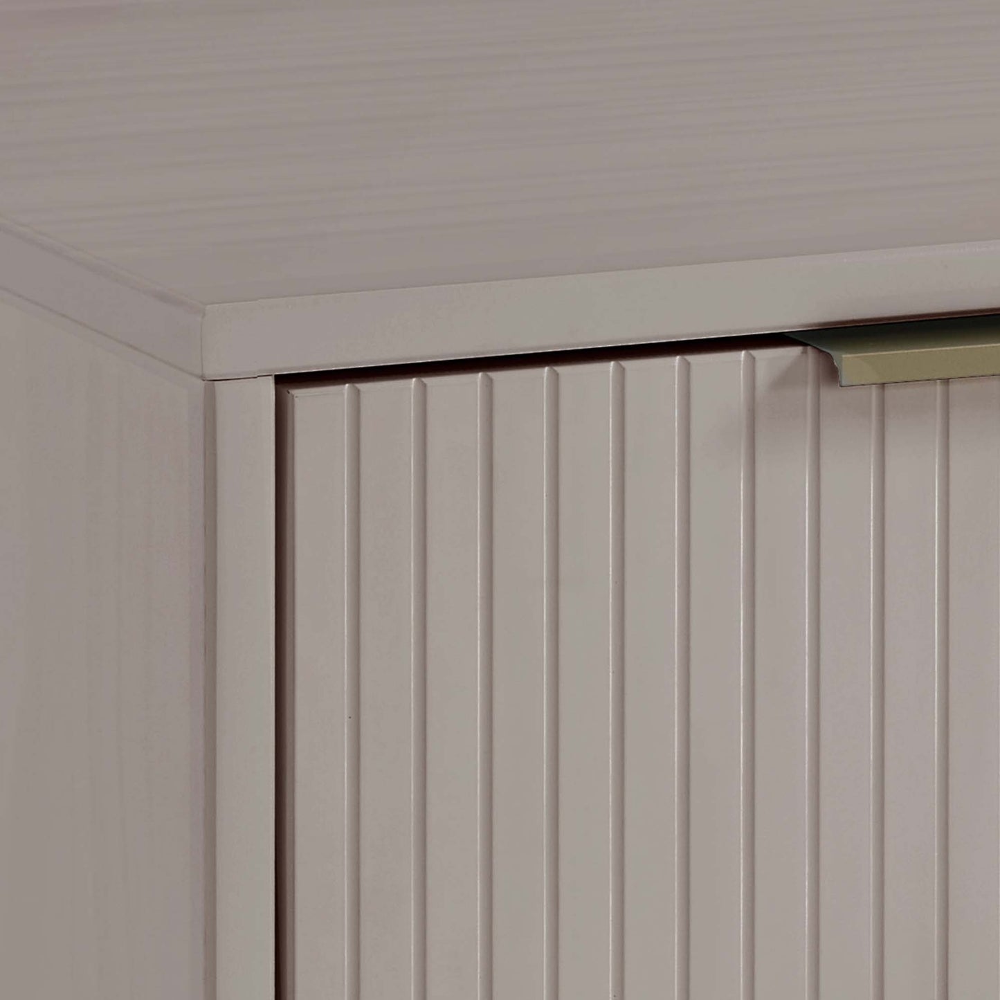 Manhattan Comfort Granville Tall 23.62" Modern Narrow Dresser with 5 Full Extension Drawers in Light Grey DR-5006